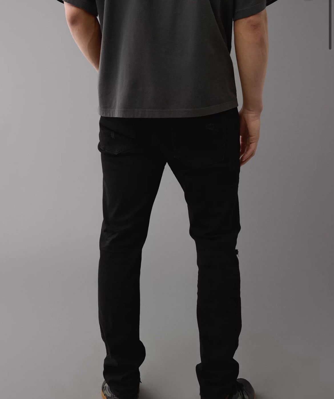 Other Black Ripped Skinny Jeans Size US 30 / EU 46 - 2 Thumbnail