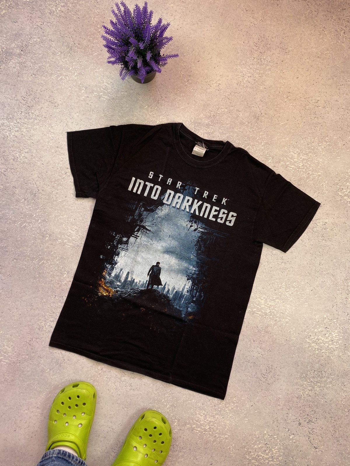 Vintage Star Trek Into Darkness Men's Black T-shirt Big Logo Medium Size US M / EU 48-50 / 2 - 1 Thumbnail