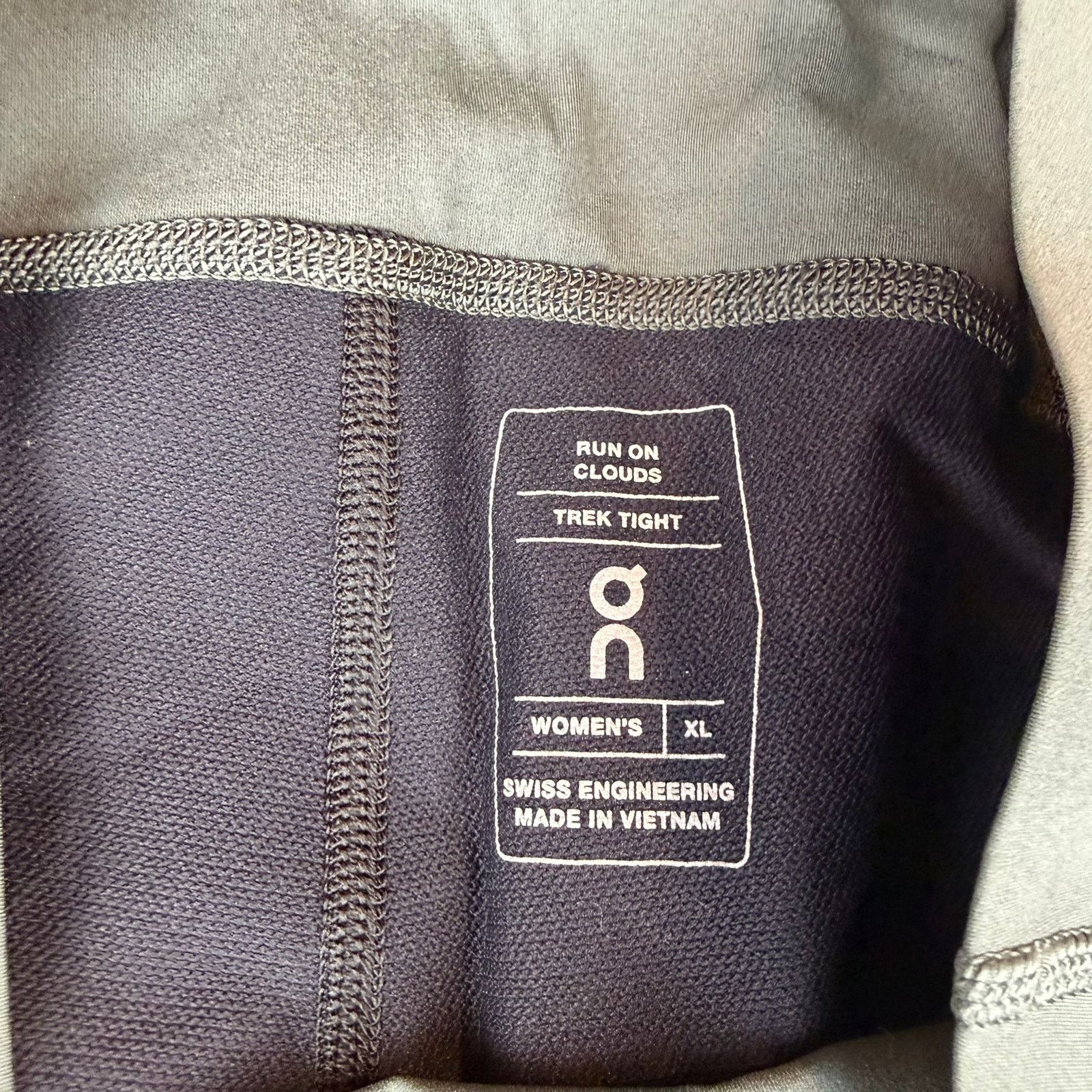 On On Cloud Running Trek Tight Women's XL Sage Green Black Size 34" / US 12 / IT 48 - 5 Thumbnail