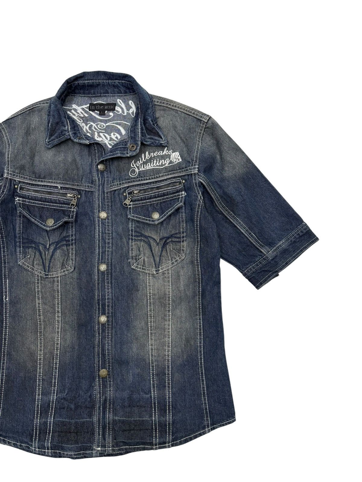 In The Attic IN THE ATTIC PUNK DENIM SHIRT Size US S / EU 44-46 / 1 - 9 Thumbnail