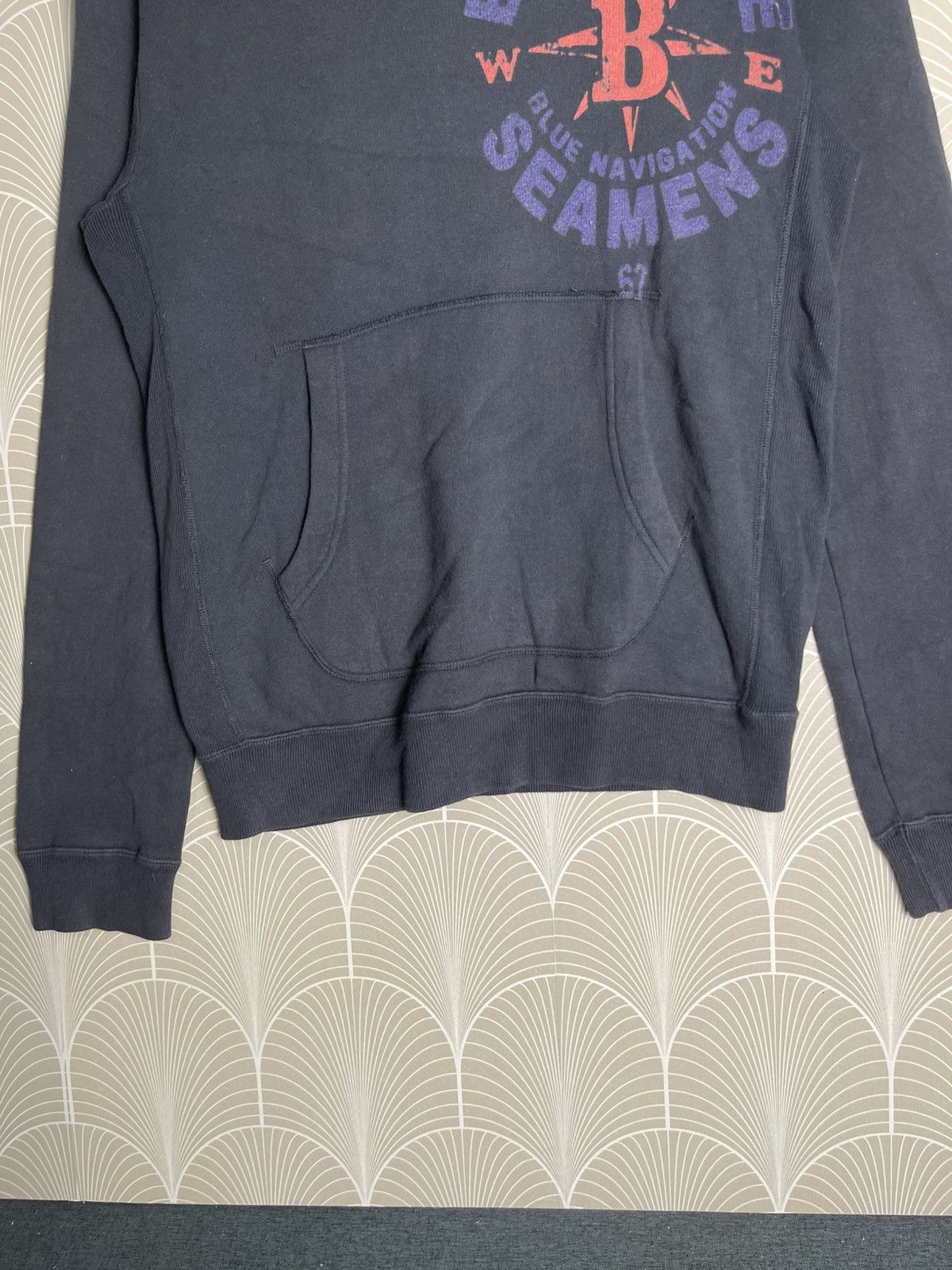 Blue Blue Japan × Japanese Brand × Kapital 90s BLUE BLUE JAPAN NAVIGATION SEAMENS HOODIE Size US M / EU 48-50 / 2 - 6 Thumbnail