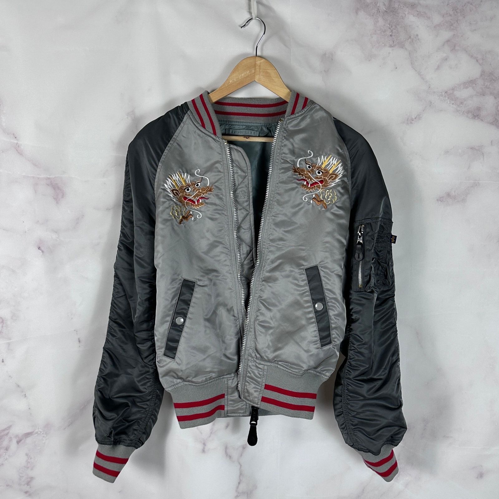 Alpha Industries × Vetements A/W 19 Split Racer MA-1 Bomber Jacket