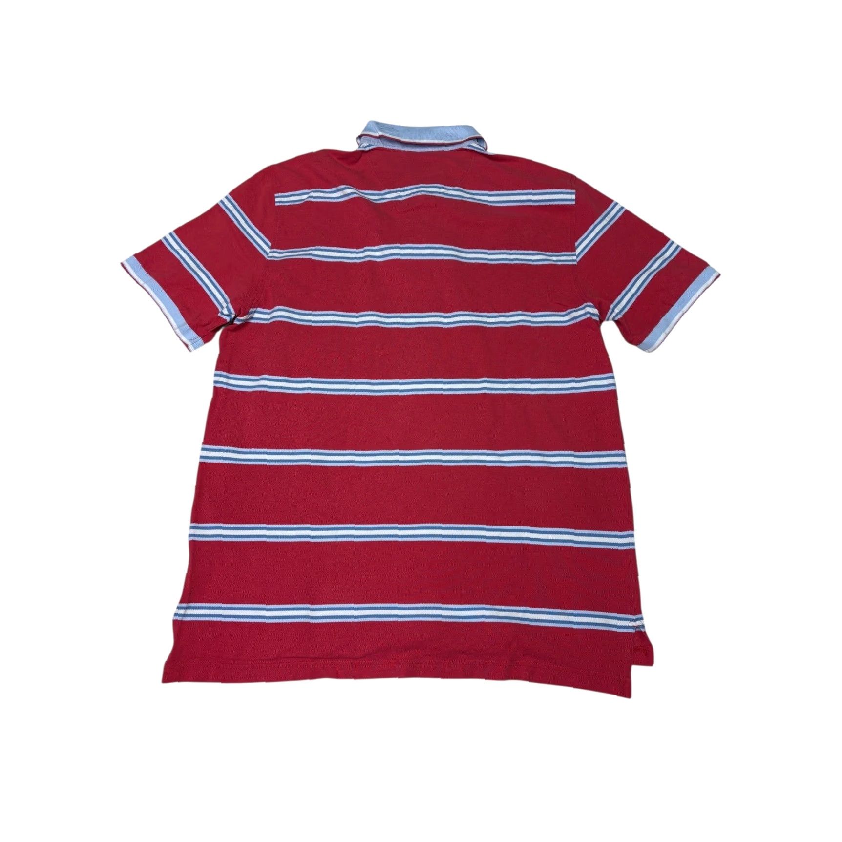 Brooks Brothers Brooks Brothers Polo Shirt Striped Red Short Sleeve Cotton Blend Performance Button-Down Collar XL Mens Size US XL / EU 56 / 4 - 4 Thumbnail