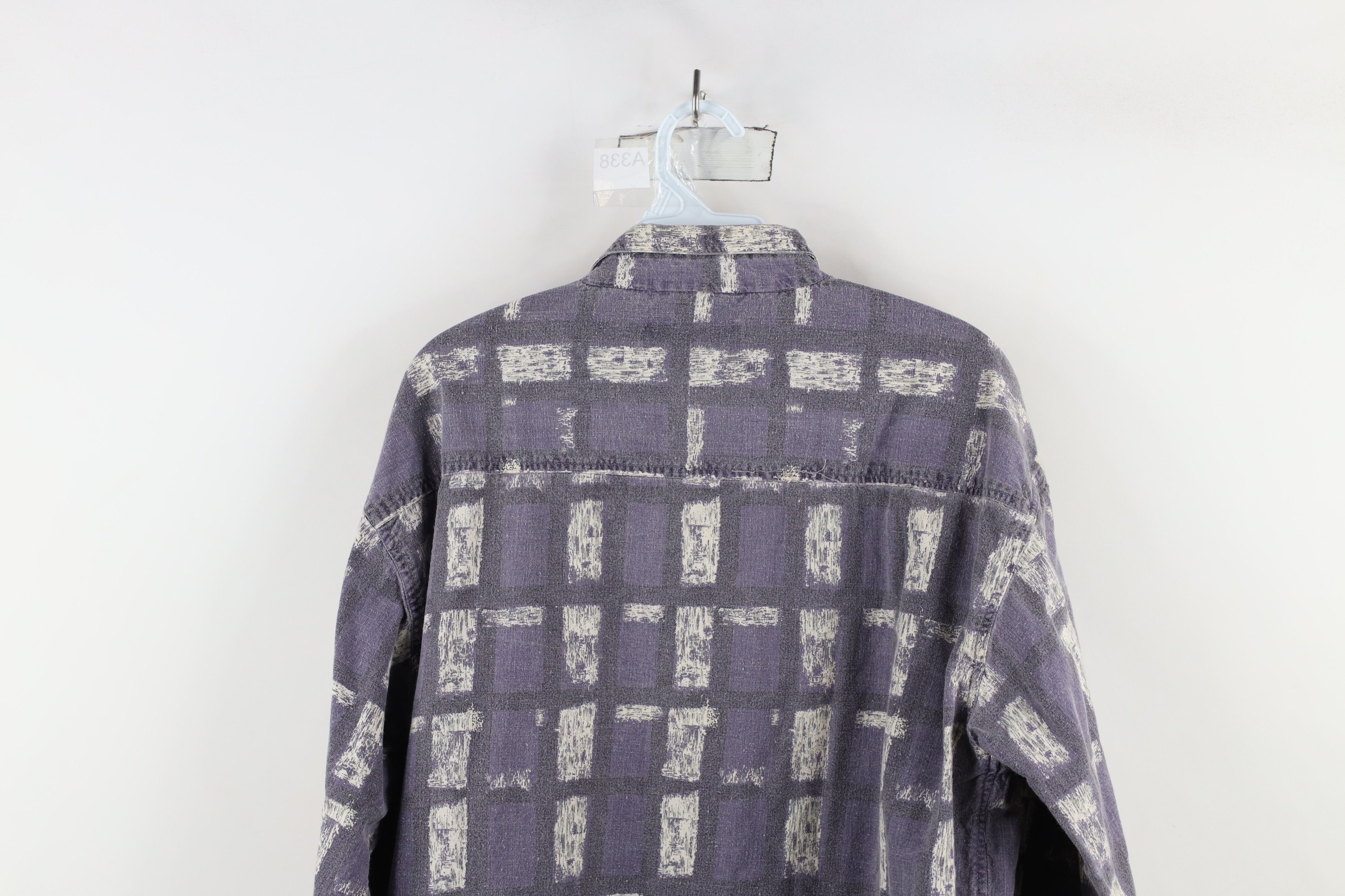 Vintage Vintage 90s Streetwear Faded Stonewash Collared Button Shirt Size US M / EU 48-50 / 2 - 11 Thumbnail