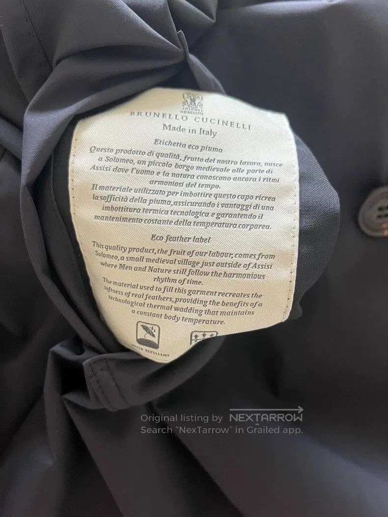 Brunello Cucinelli Brunello Cucinelli Reversible Down Jacket. Size US M / EU 48-50 / 2 - 5 Thumbnail