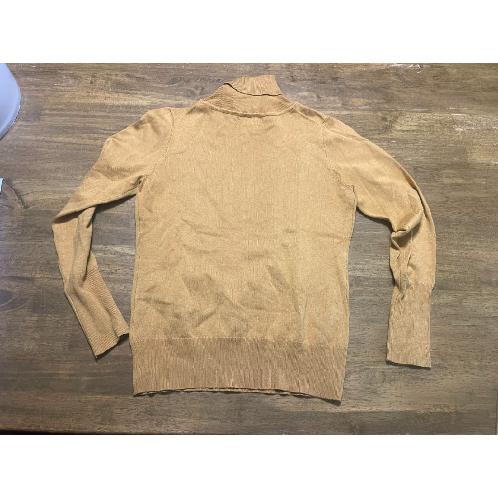 Vintage Cielo Shirt Women's Large Yellow Long Sleeve Turtle Neck Shirt Size L / US 10 / IT 46 - 2 Thumbnail