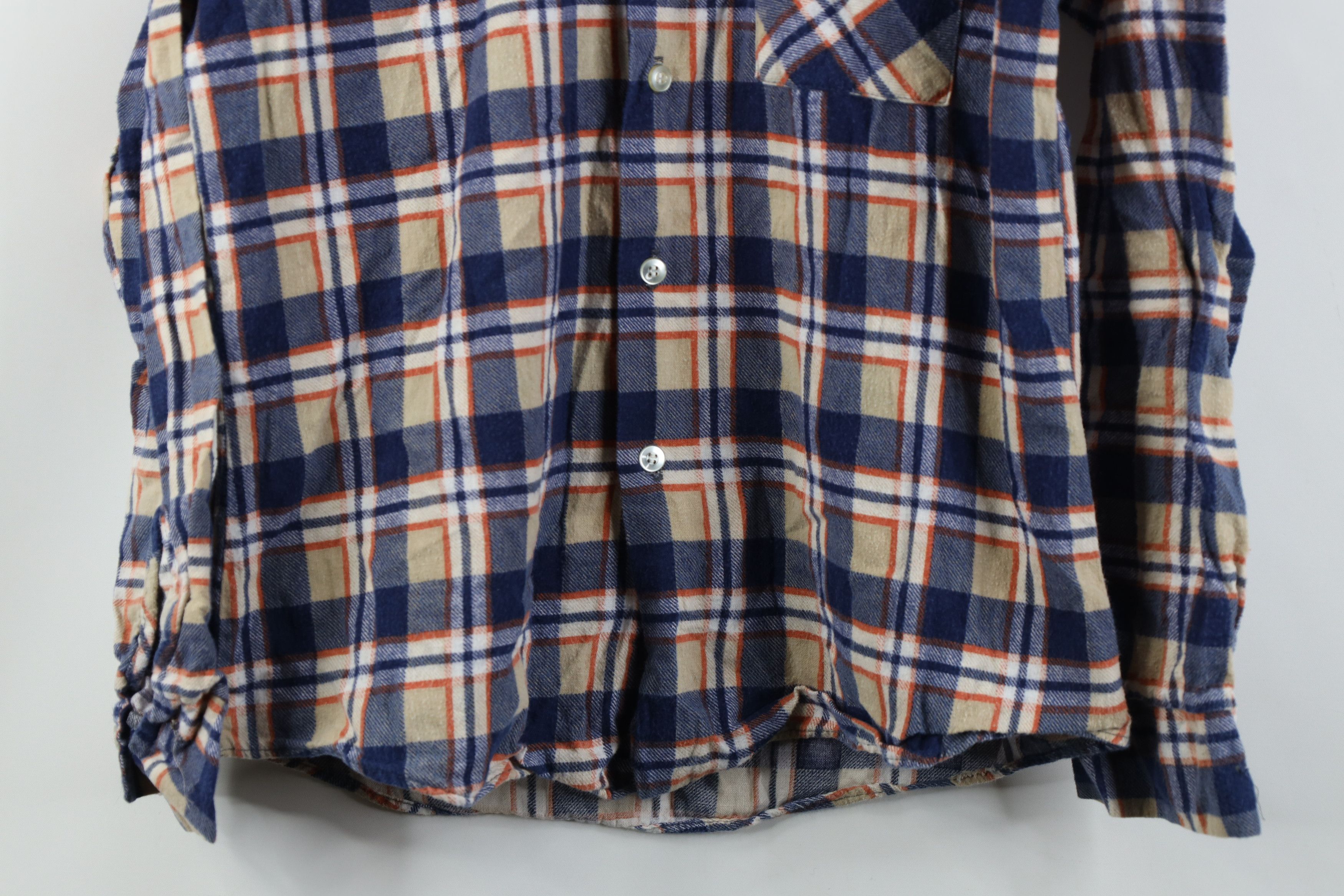Vintage Vintage 60s 70s Streetwear Collar Button Shirt Plaid USA Size US S / EU 44-46 / 1 - 3 Thumbnail