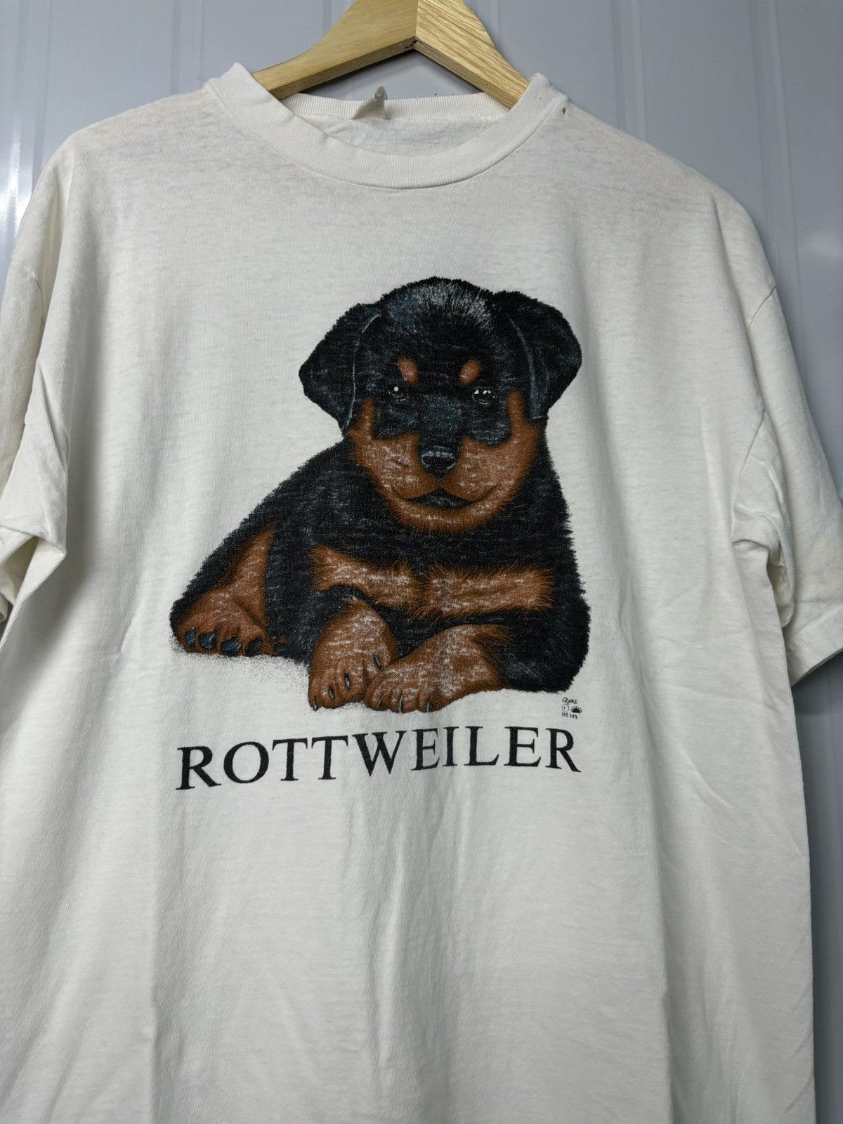 Vintage RARE! Vintage 90’s Rottweiler Art Phototee Size US L / EU 52-54 / 3 - 2 Thumbnail