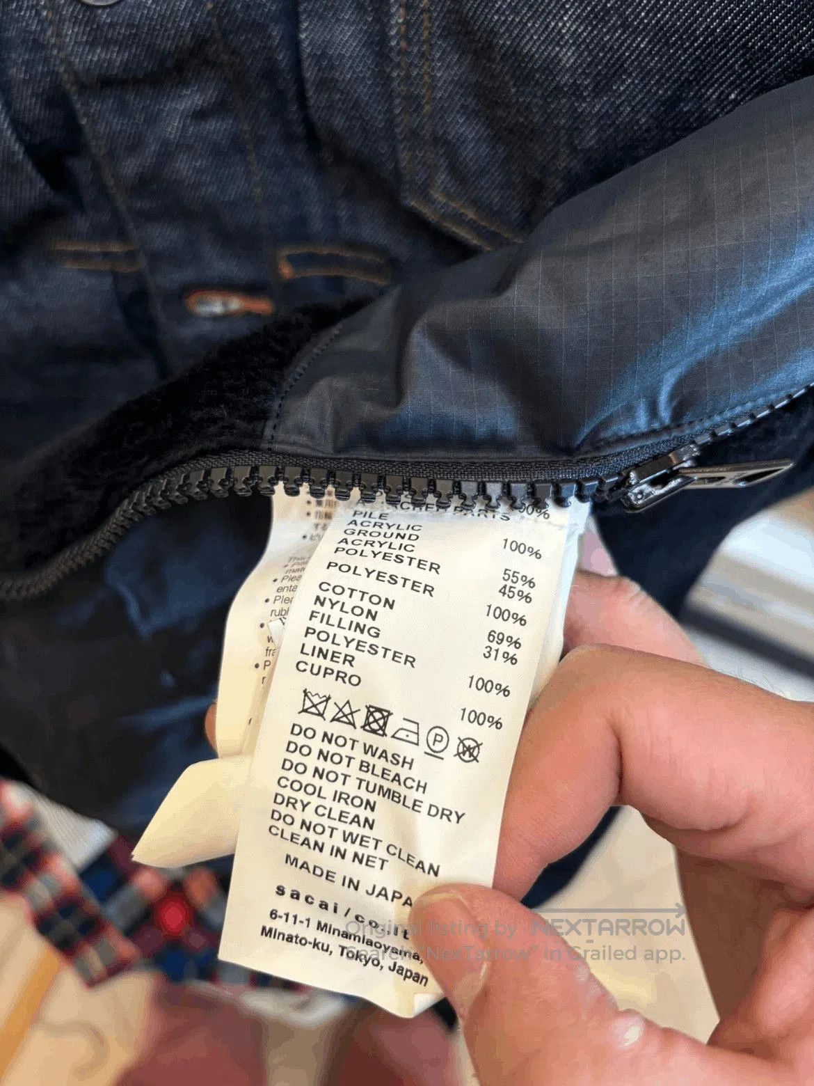 A.P.C. Sz 4 APC x Sacai Denim Patches Jacket. Size US XL / EU 56 / 4 - 9 Thumbnail