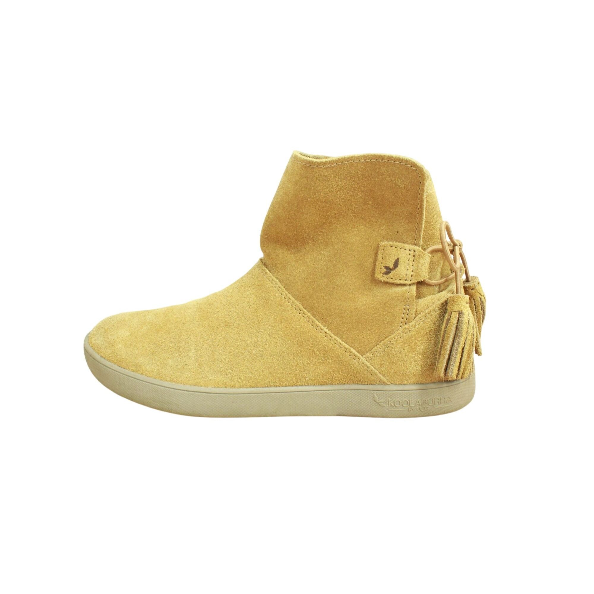 Koolaburra Koolaburra by UGG Skyller Chestnut Suede Bow Tassel Booties Size US 6 / IT 36 - 1 Thumbnail