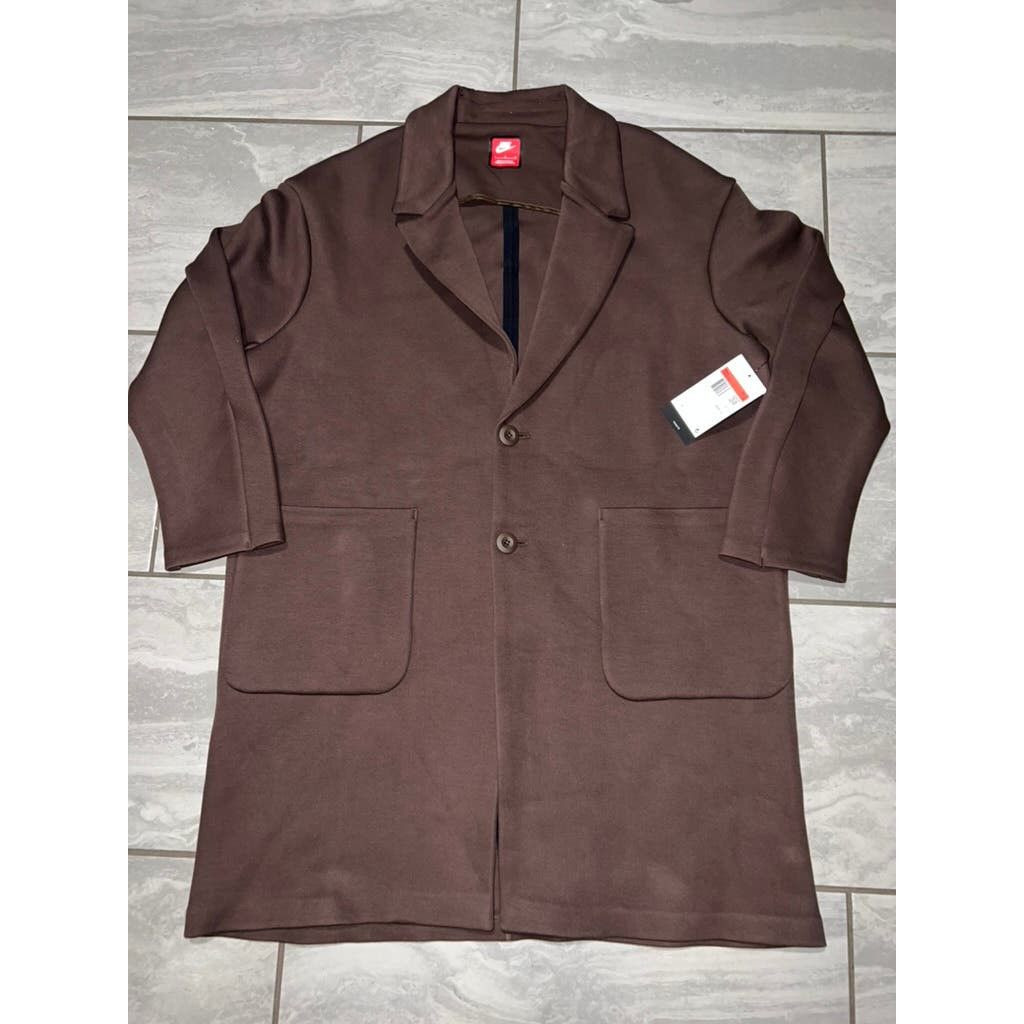 image of Nike Sportswear Tech Fleece Reimagined Men's Trench Coat S&l in Brown (Size Small)