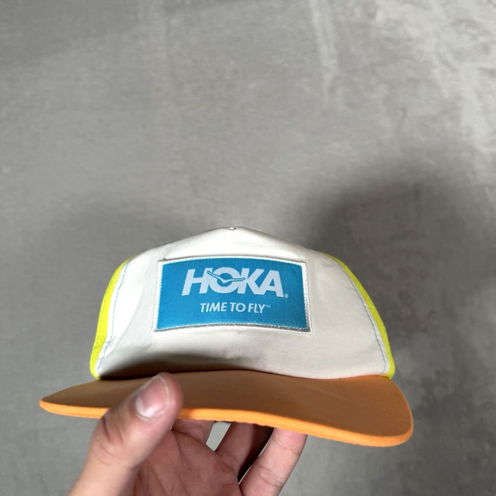 Vintage Hoka Hat Cap Mens One Size Yellow Adjustable Strapback Nylon Solid Baseball Cap Time to Fly Outdoor Beach Size ONE SIZE - 2 Thumbnail