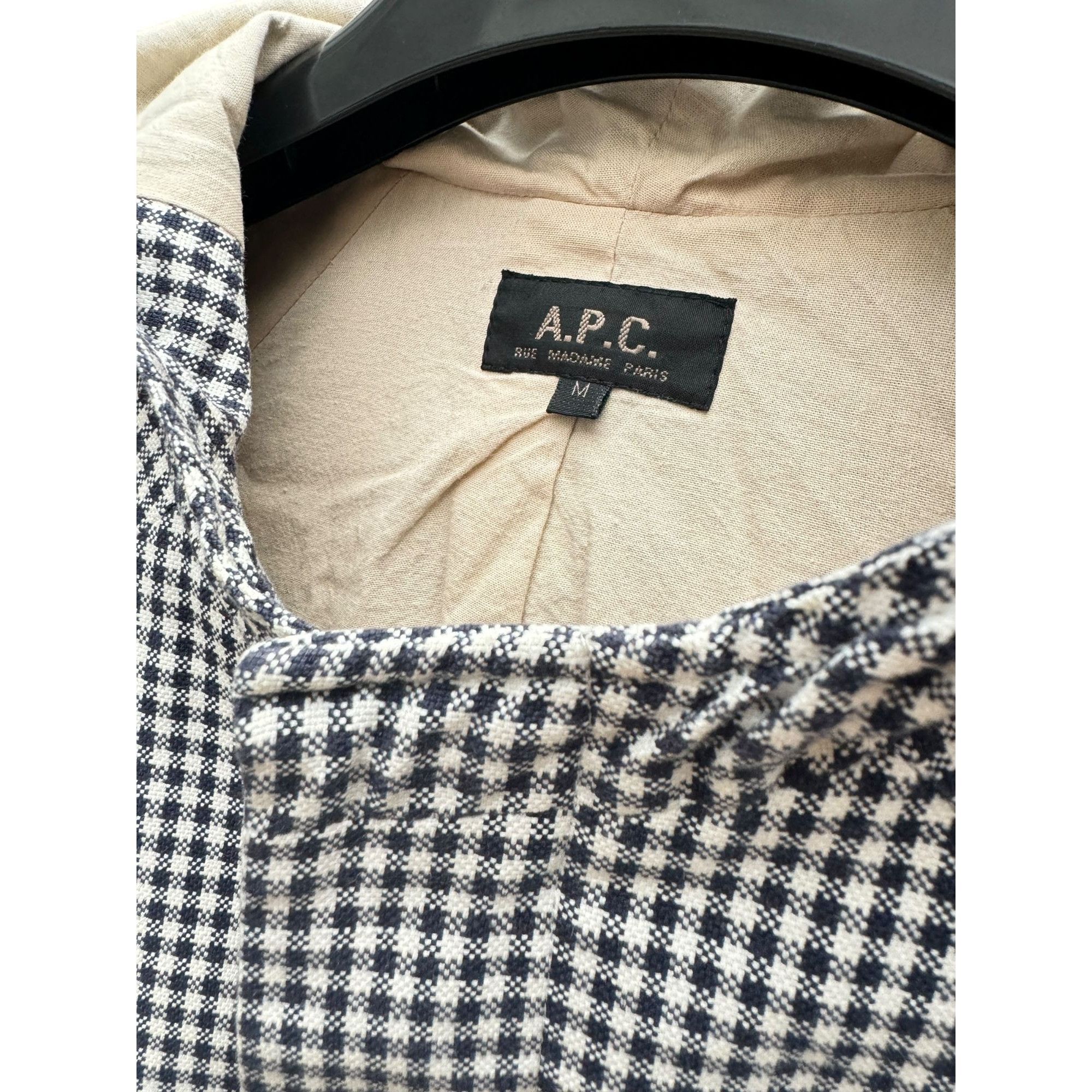 A.P.C. Checkered Parka Coat Size M / US 6-8 / IT 42-44 - 6 Thumbnail