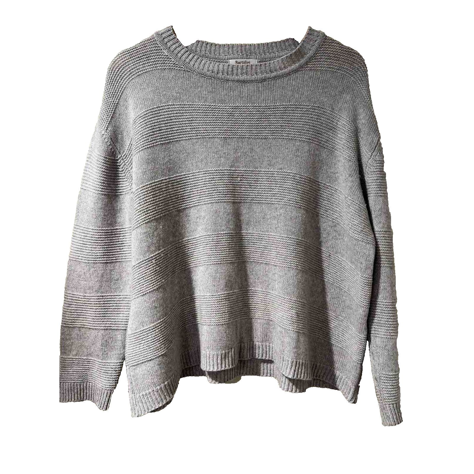 Broken Promises Co. Bartolini Cashmere Sweater cable knit Gray size M A001363 Size M / US 6-8 / IT 42-44 - 1 Thumbnail