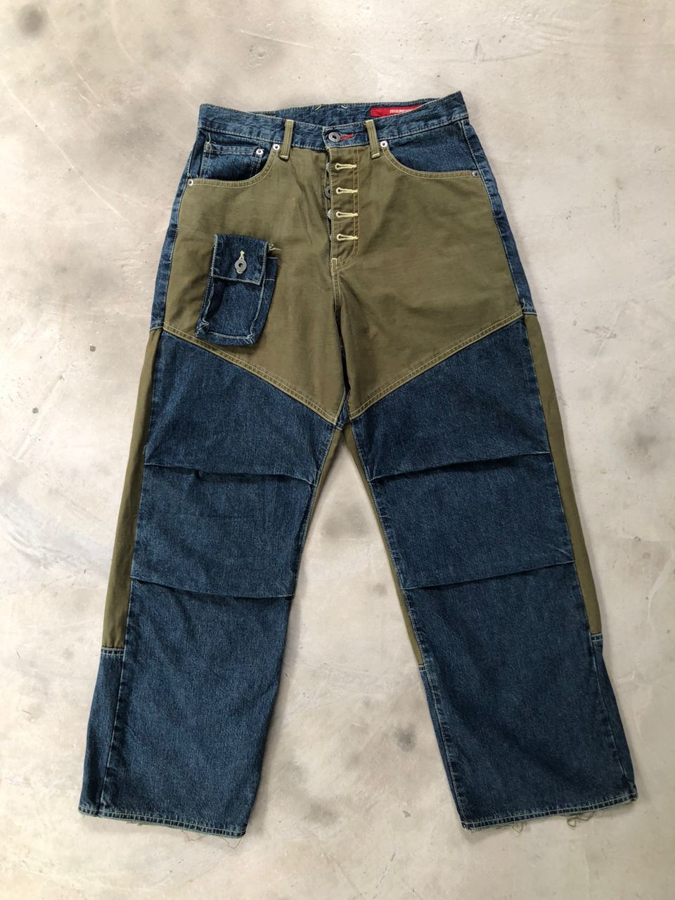 Japanese Brand Stylus Patchwork Pants Size US 30 / EU 46 - 1 Thumbnail
