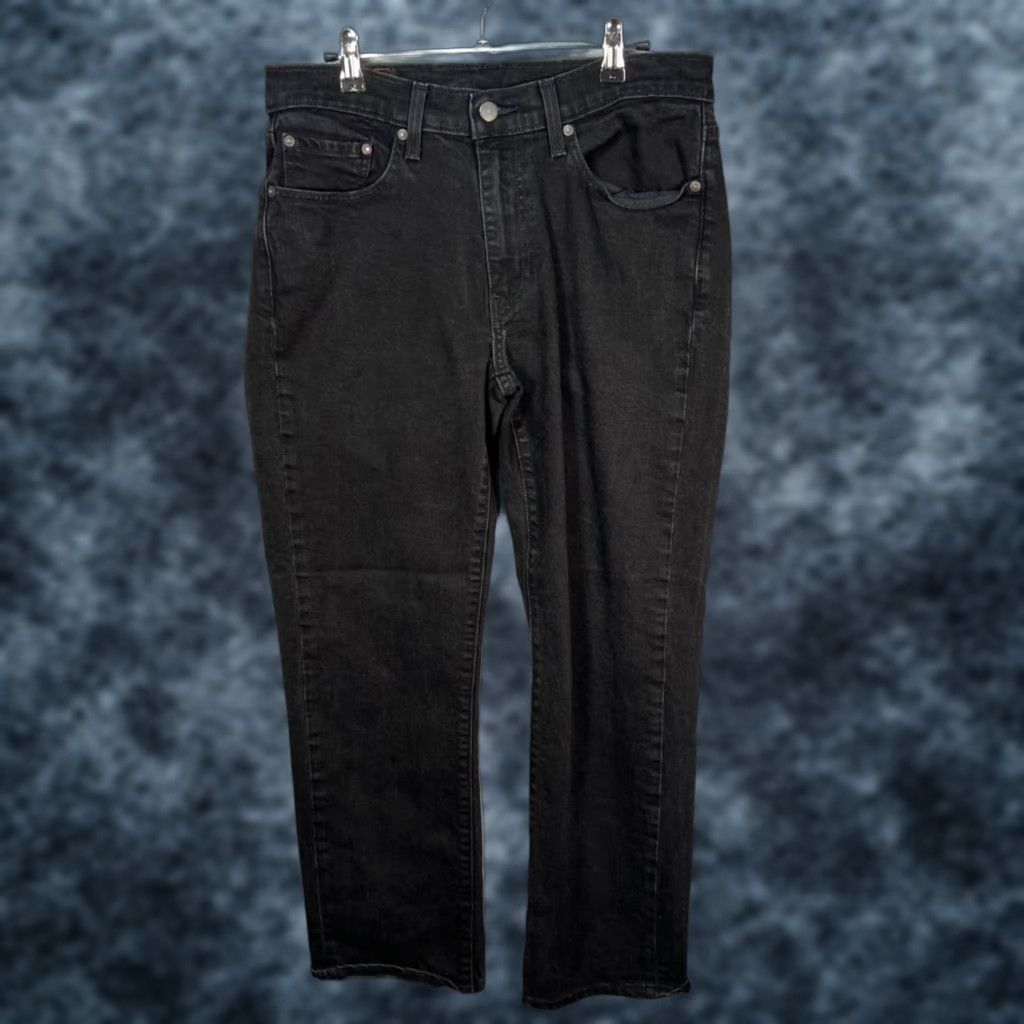 Levi's Levi's 514 Mens Size 32 x 28 Straight Black Denim Jeans Slim Fit Jeans Size US 32 / EU 48 - 1 Thumbnail