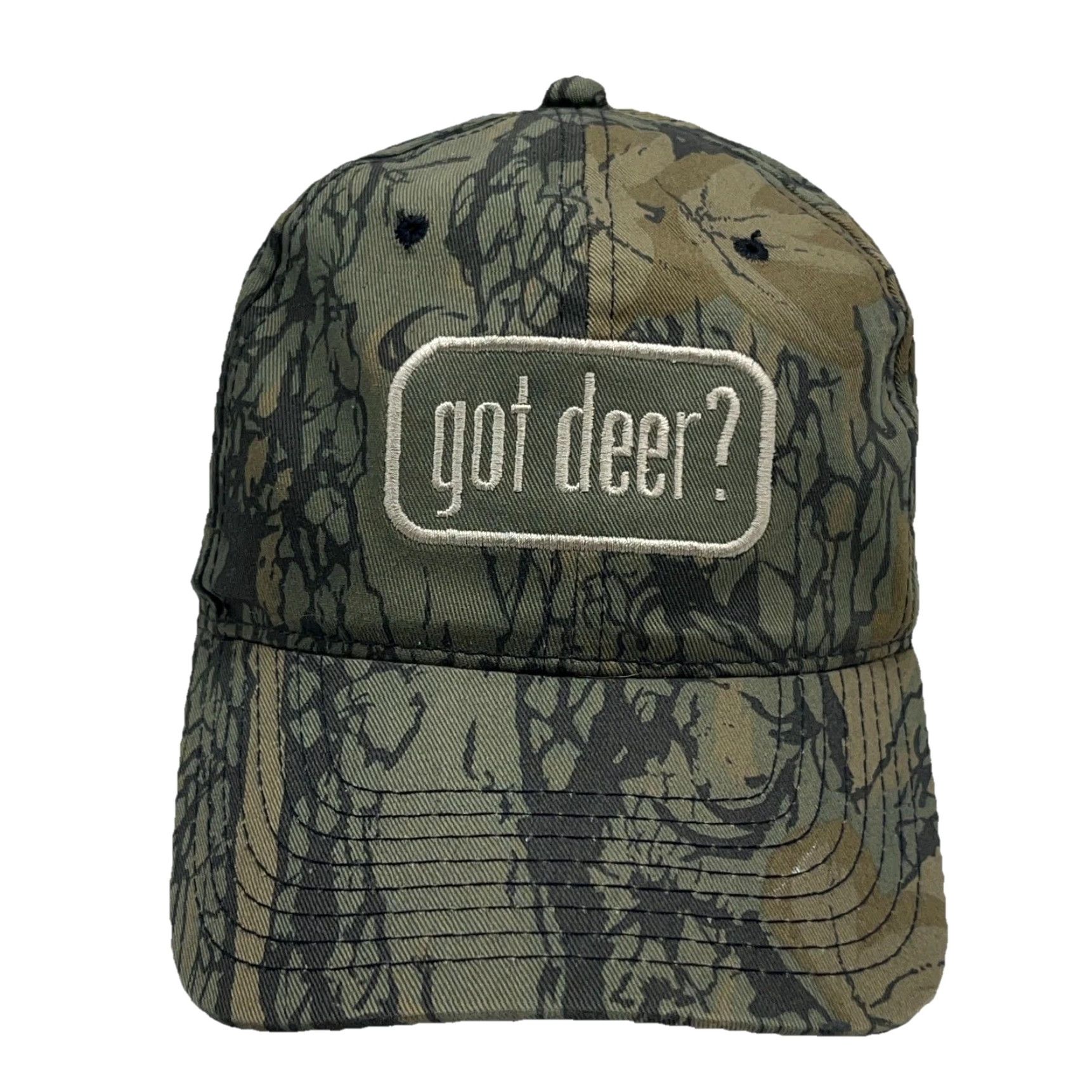 Vintage Camo Hat Cap Snap Back Camo Brown Trebark Tee Dad Baseball Deer Hunting VTG Y2K Size ONE SIZE - 2 Thumbnail