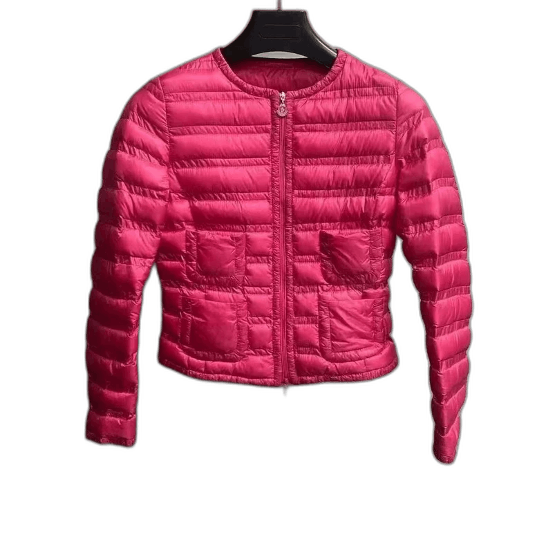 Moncler Moncler Pink Striped Logo Puffer Jacket-yf Size US XXS / EU 40 - 1 Thumbnail
