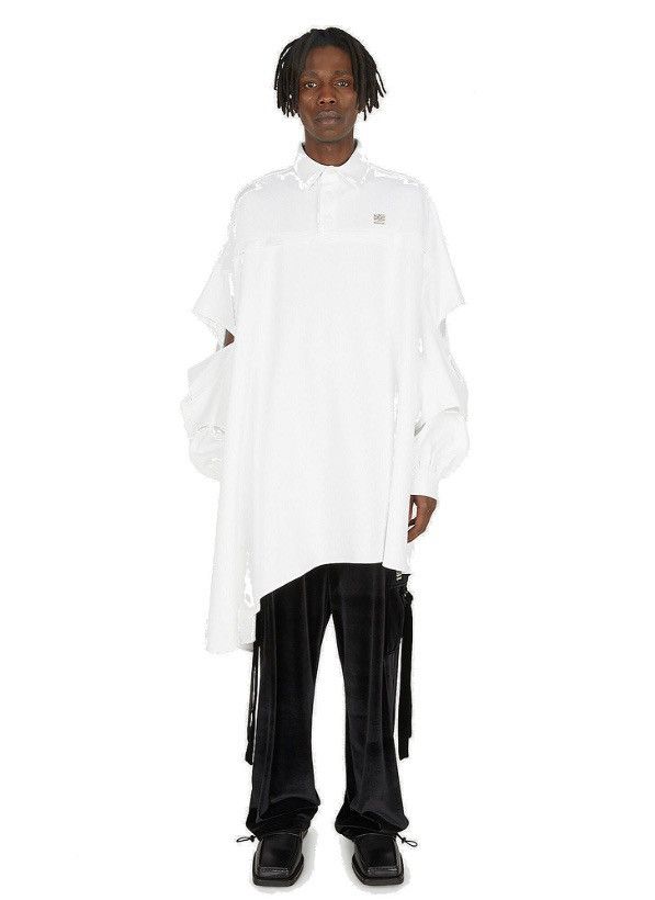 image of NWT - Hood By Air Cut Out Oversized Polo in White, Men's (Size XL)