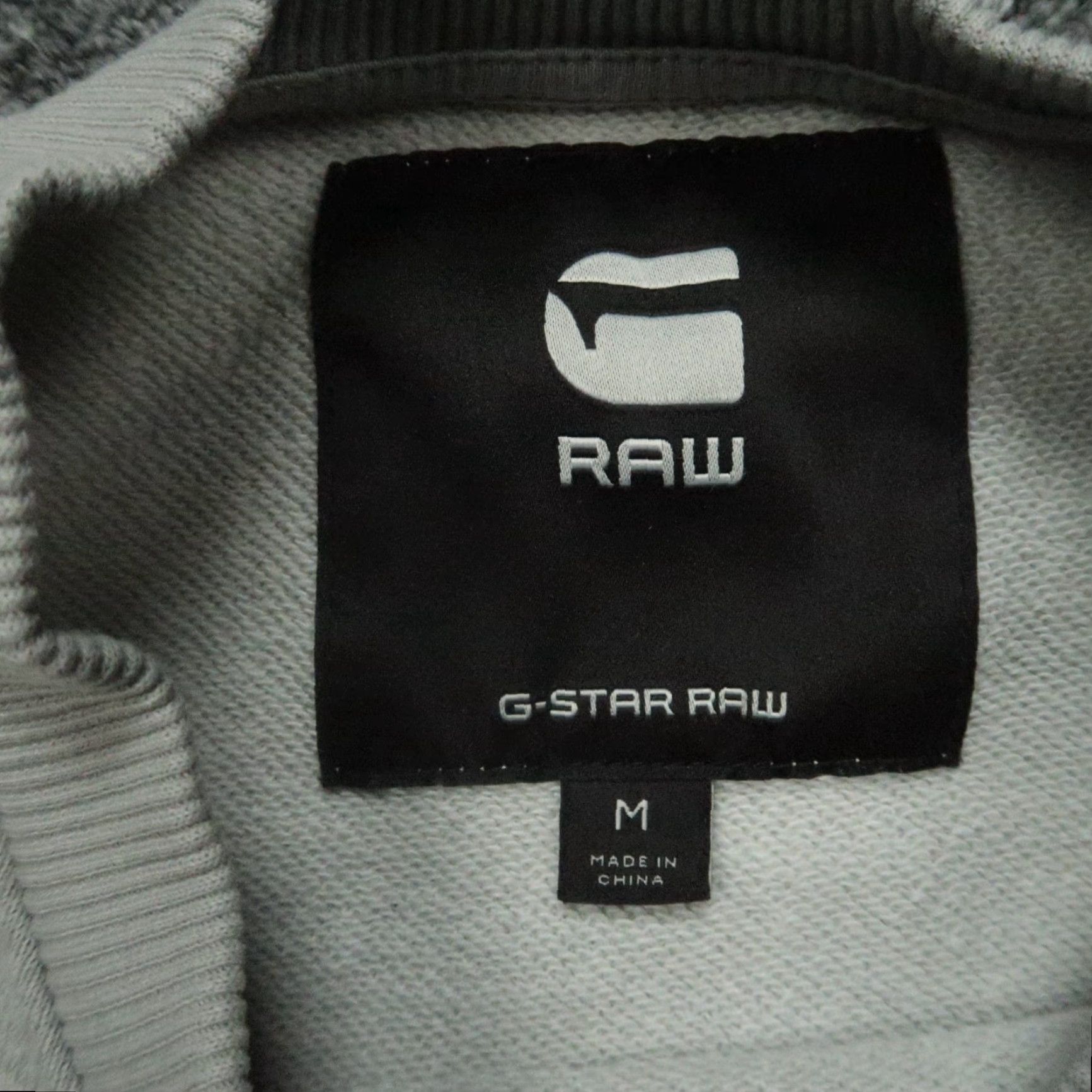 G-Star G Star Sweatshirt Mens M Gray Long Sleeve Crew Neck Pullover Geometric Abstract Tape AOP Size US M / EU 48-50 / 2 - 3 Thumbnail