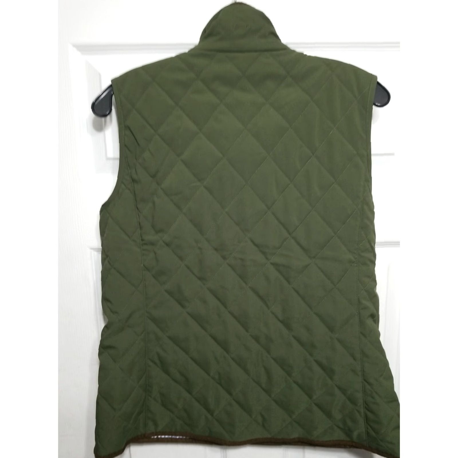Vineyard Vines Vineyard Vines Womens Quilted Vest Green Zip Sleeveless Jacket S Sleeveless Mid-Length Casual Size S / US 4 / IT 40 - 2 Thumbnail