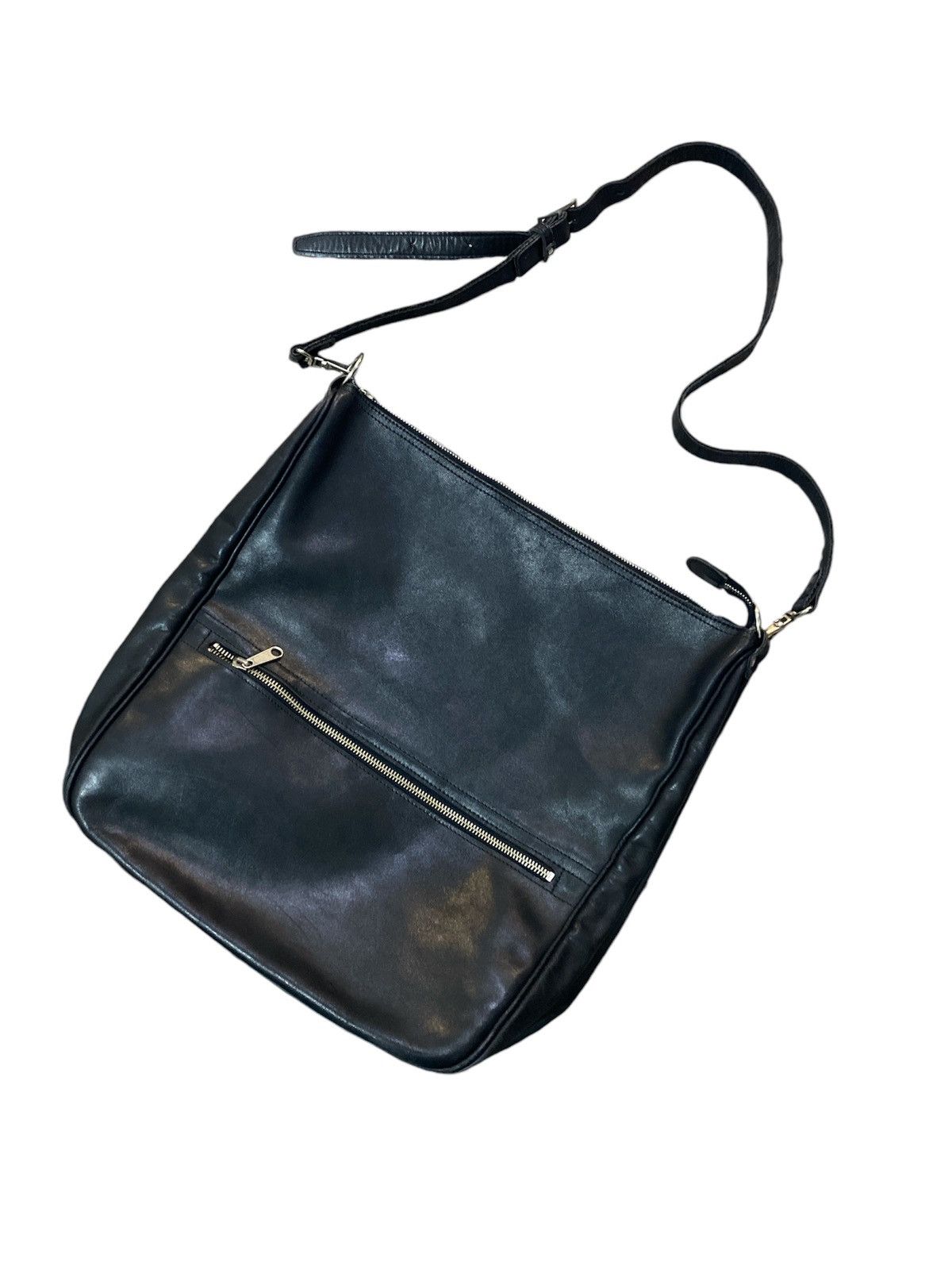 Comme des Garcons Tricot Comme Des Garcons Fully Black Leather Sling bag Size ONE SIZE - 4 Thumbnail