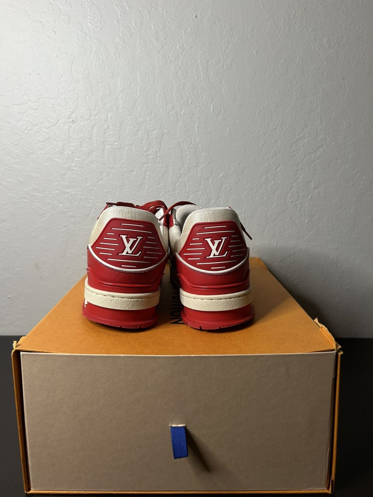 Louis Vuitton Louis Vuitton Red Trainers Size US 8.5 / EU 41-42 - 5 Thumbnail