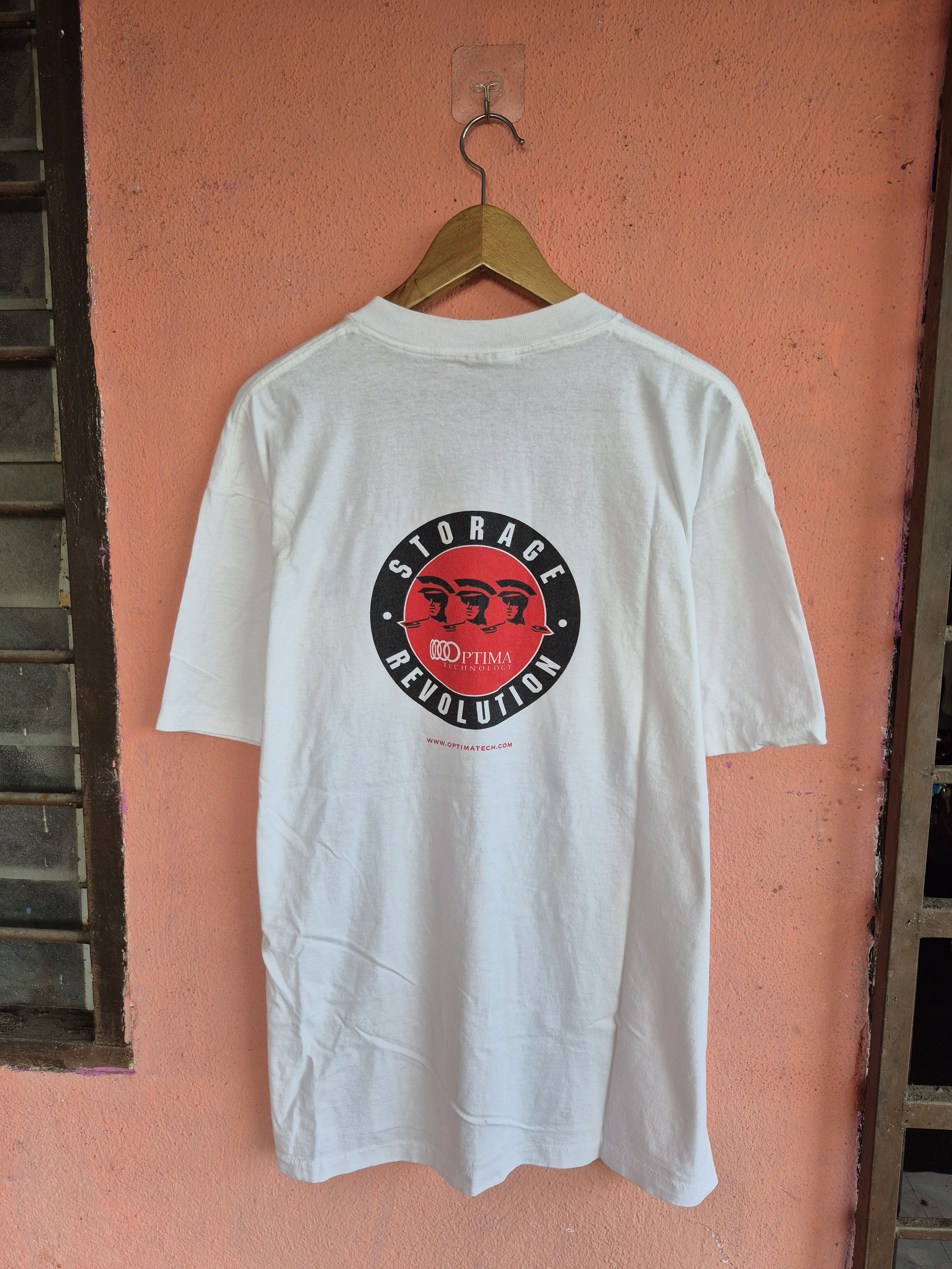 Vintage 🔥 Vintage Optima Technology Tech Tee Size US XL / EU 56 / 4 - 1 Thumbnail