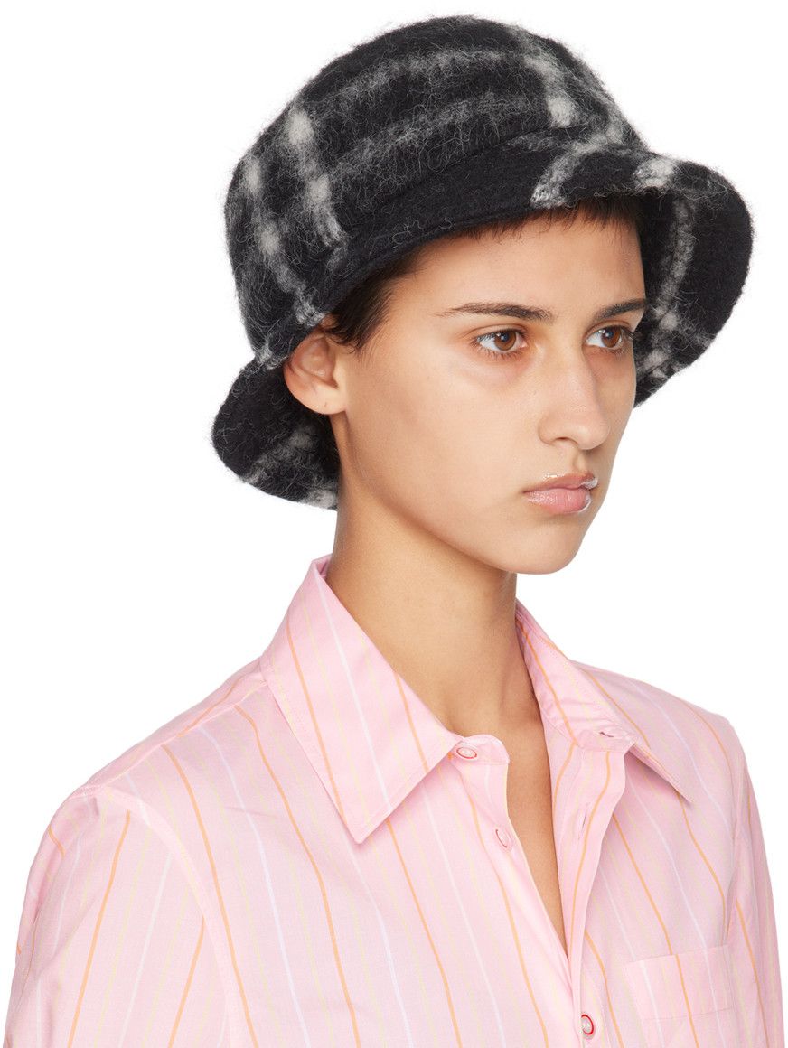 Marni o1y0225 Size : M / Cap / Hat in White/Black Size ONE SIZE - 2 Thumbnail