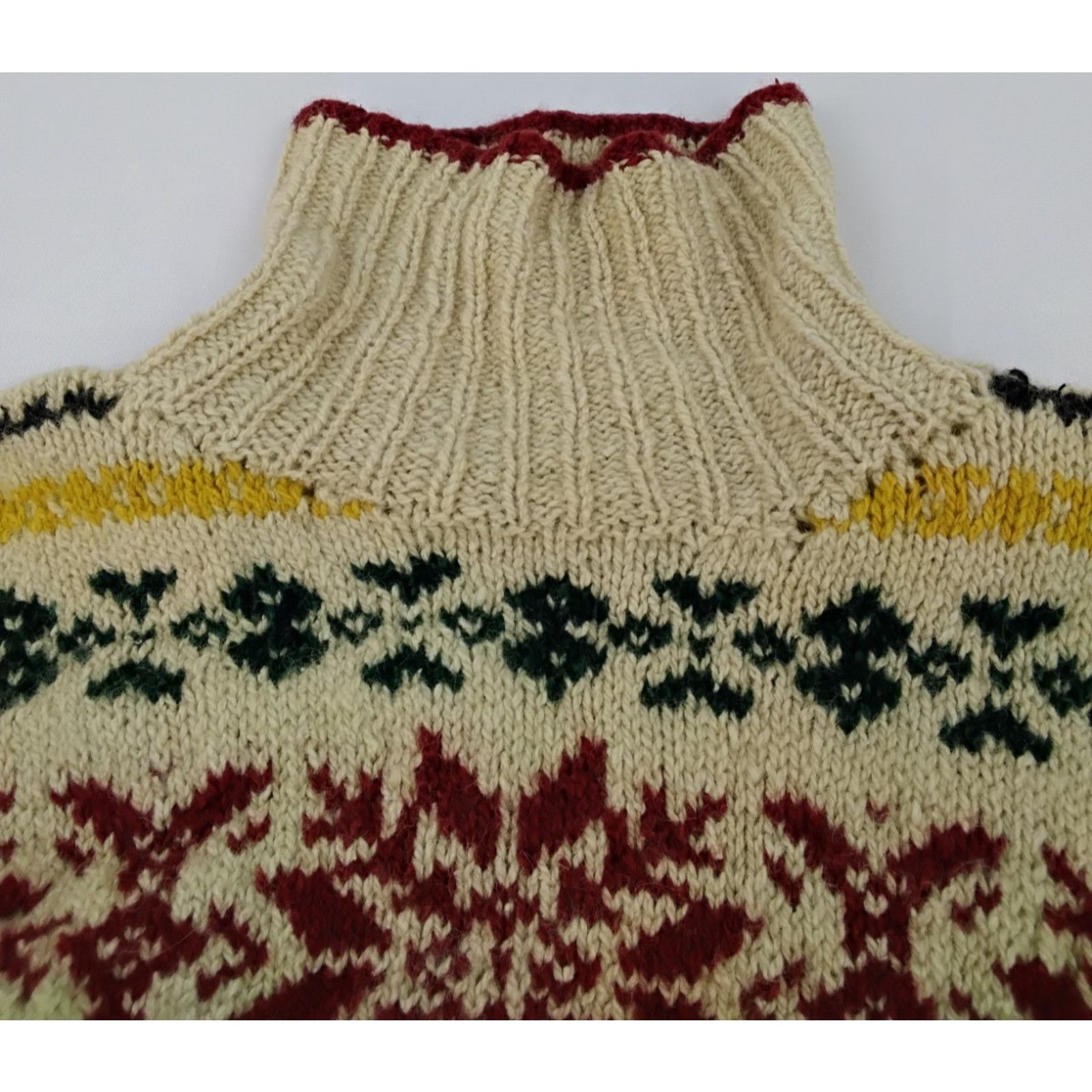 Ralph Lauren Ralph Lauren Country Sweater Women's Med Fair Isle Handknit Size M / US 6-8 / IT 42-44 - 6 Thumbnail