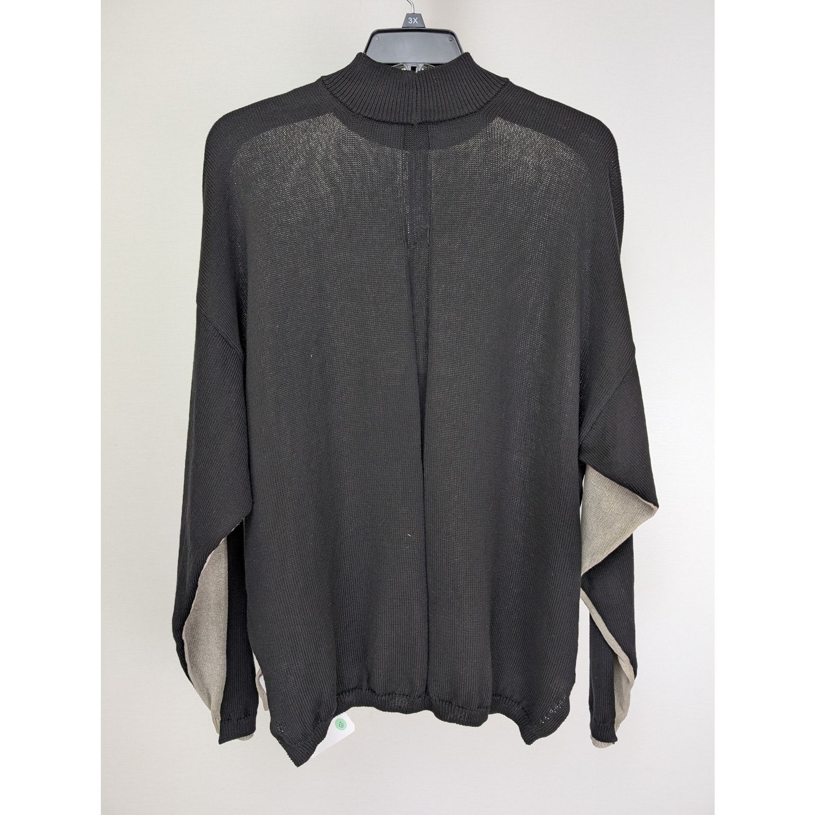Rick Owens o1rshd1 Combo Crewneck Sweatshirt in Black/Pearl Size US XL / EU 56 / 4 - 7 Thumbnail
