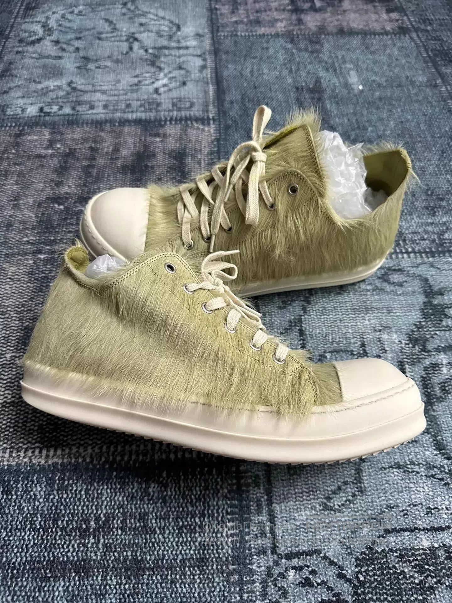 Rick Owens Green High-Top Sneakers Size 9. Size US 9 / EU 42 - 4 Thumbnail