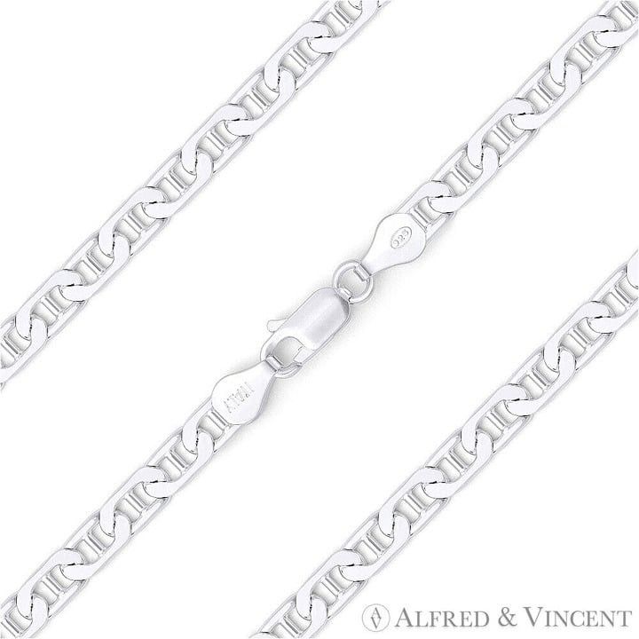 Other 3mm Flat Marina / Mariner Link Italian Chain Necklace Size ONE SIZE - 1 Thumbnail