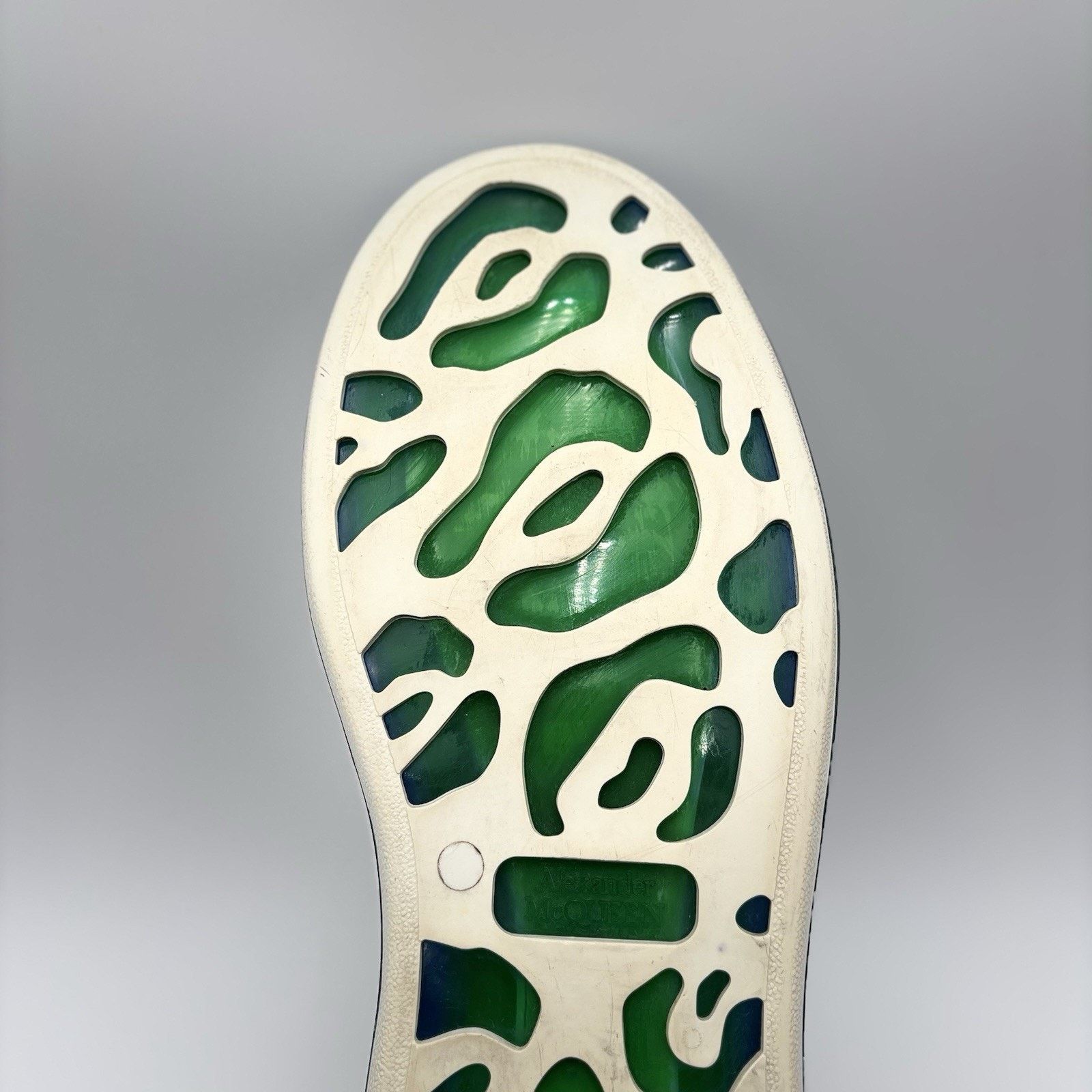 Alexander McQueen Alexander McQueen ' Transparent Sole White, Lime ' Size US 12 / EU 45 - 19 Thumbnail