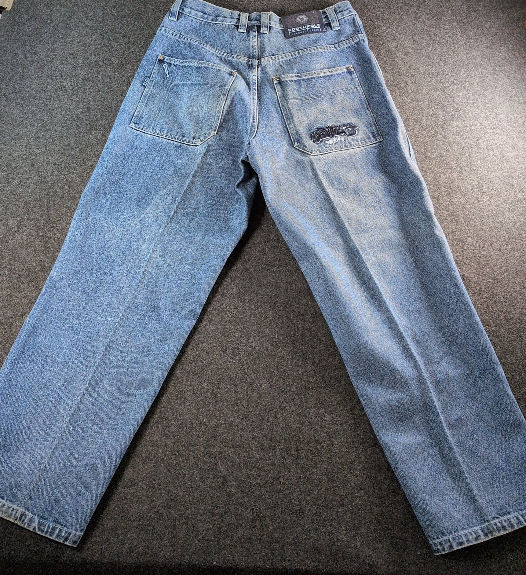 Southpole Vintage 90s Southpole Denim Baggy Jeans Size US 34 / EU 50 - 11 Thumbnail