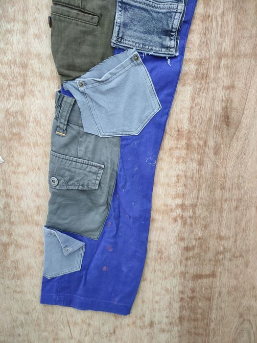 Vintage Japan custom reworked reconstruct cargo pants #46-018DLAL Size US 30 / EU 46 - 7 Thumbnail