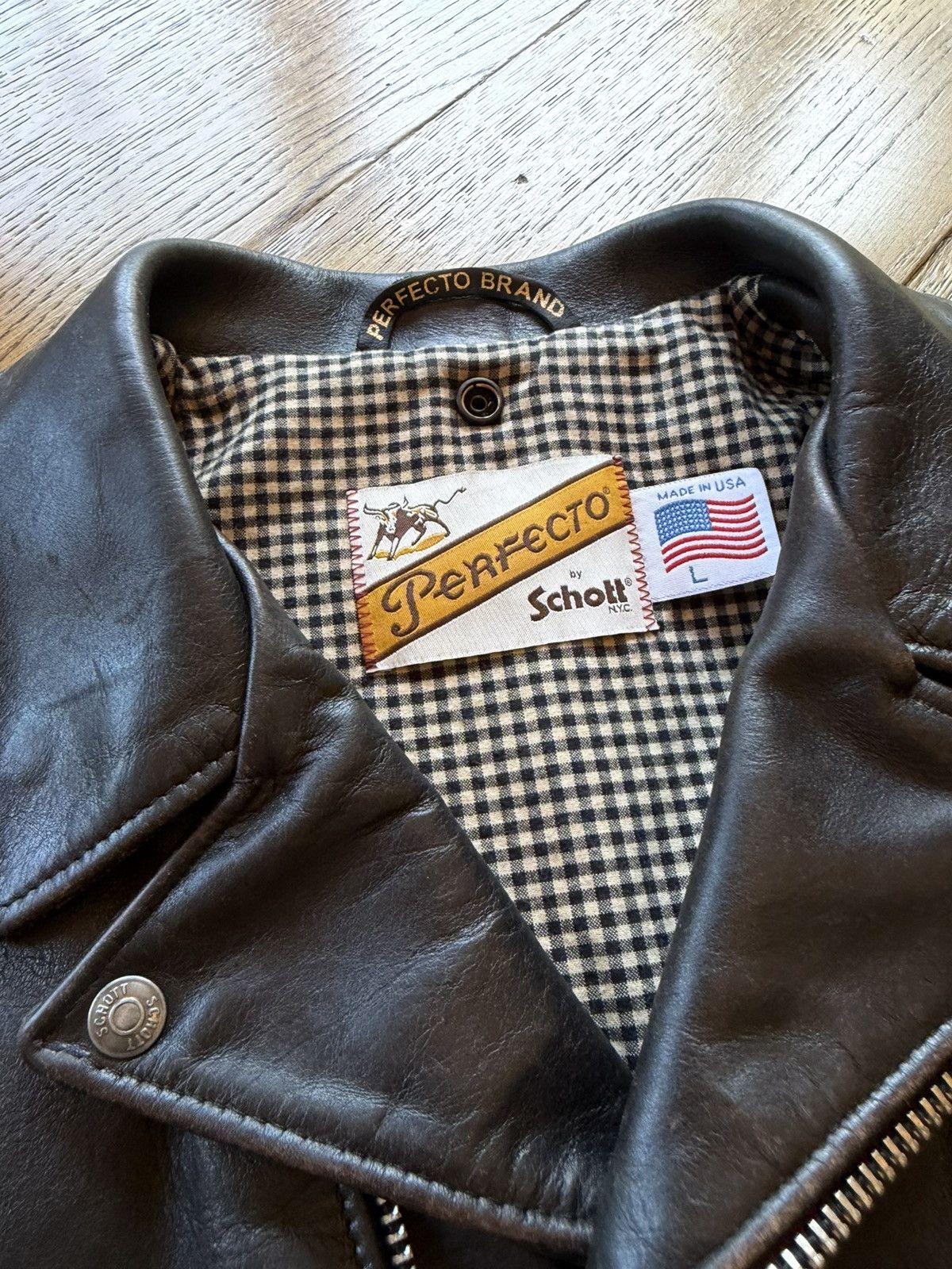 Schott Shott P50VN Double Rider Motorcycle - New Size US L / EU 52-54 / 3 - 8 Thumbnail