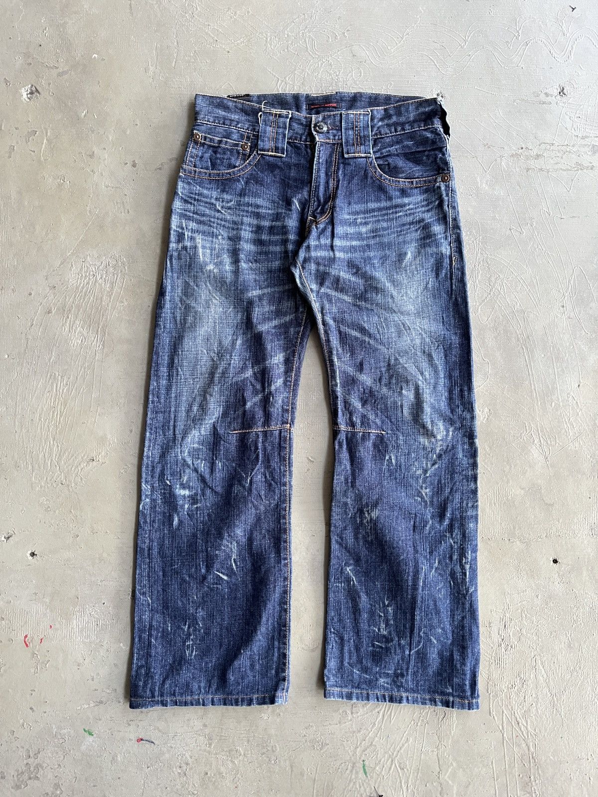 If Six Was Nine Flare Design BlueWay Jeans Made in Nippon Size US 32 / EU 48 - 2 Thumbnail