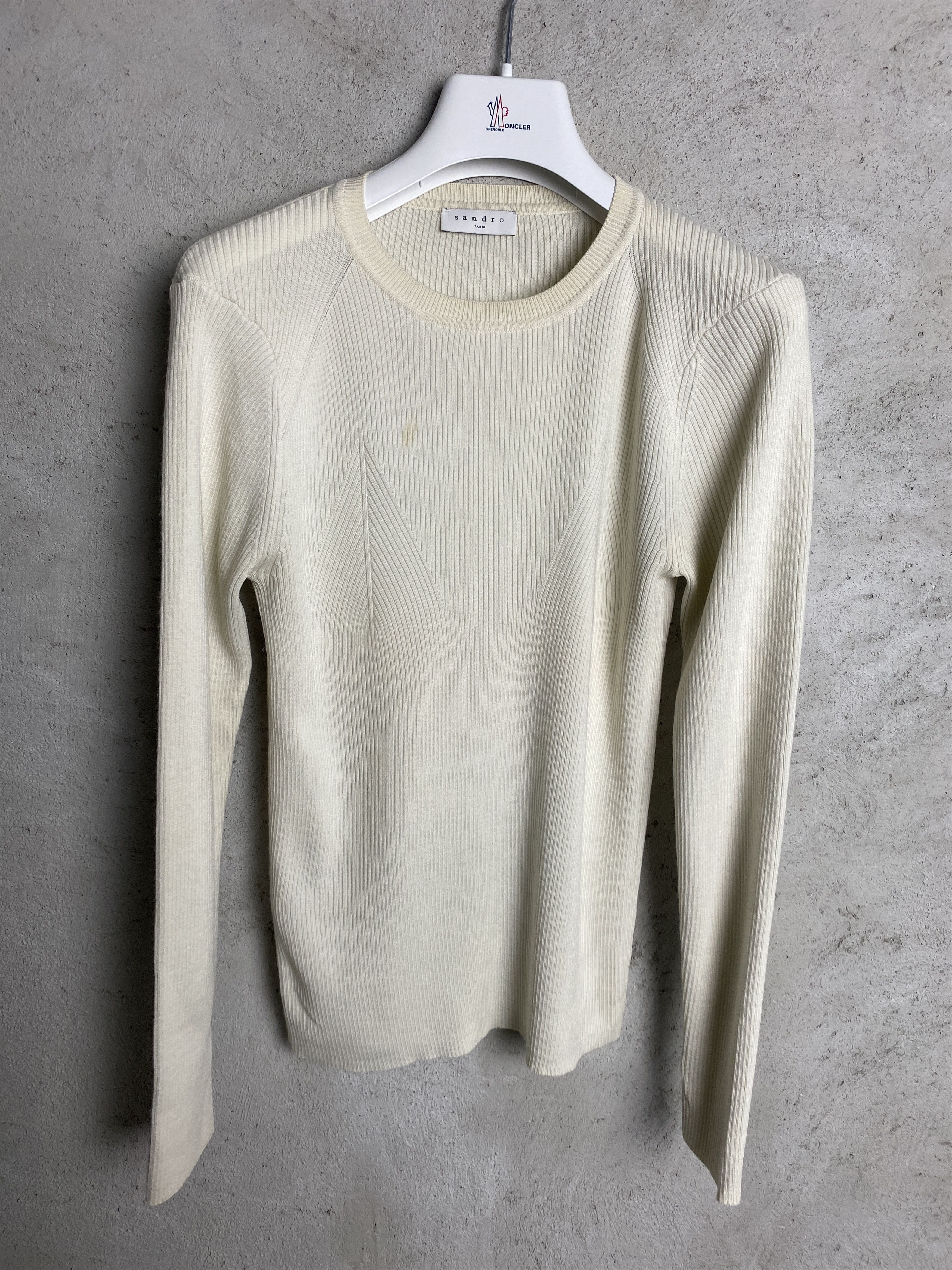 Sandro Sandro ribbed sweater light knitwear Size M / US 6-8 / IT 42-44 - 1 Thumbnail