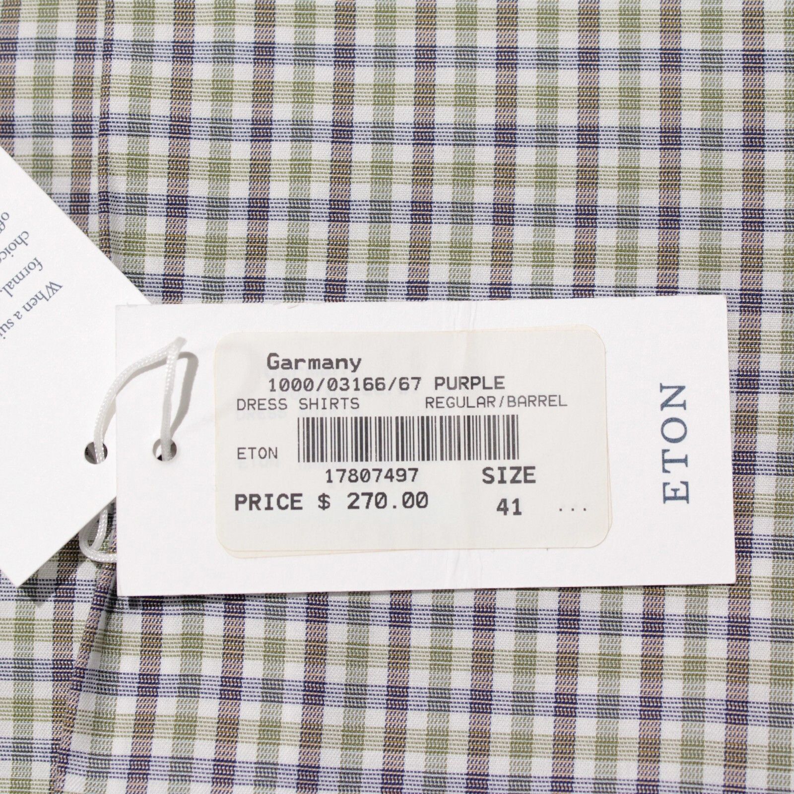 Eton Eton New with tags Shirt Size L US In Green Size US L / EU 52-54 / 3 - 7 Thumbnail