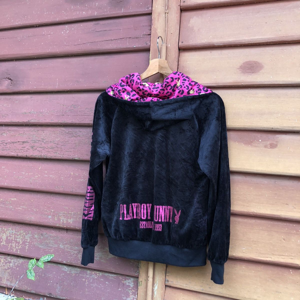 Playboy Very Rare! Vintage 90s Playboy logo velvet Sweater 🍒 Size L / US 10 / IT 46 - 9 Thumbnail