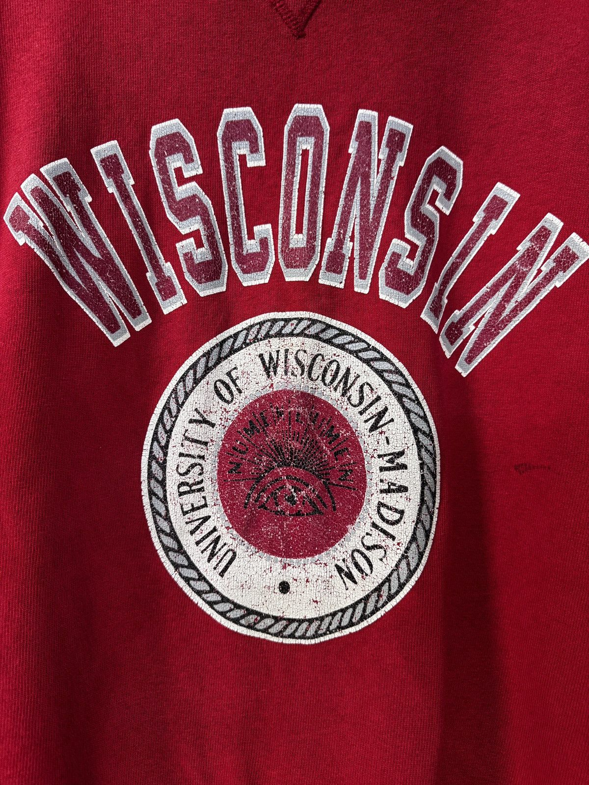 Champion Vintage Champion : University Of Wisconsin Madison Crewneck Size US XL / EU 56 / 4 - 4 Thumbnail