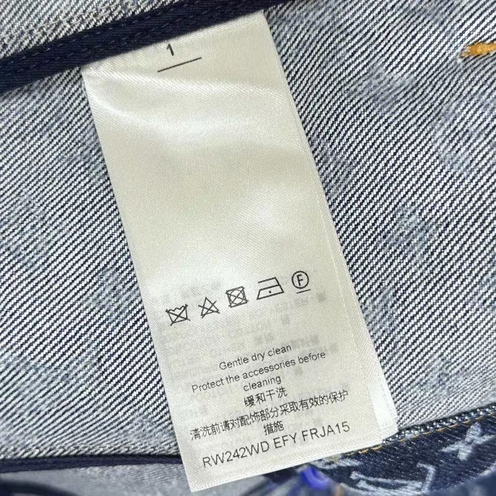 Louis Vuitton LV Monogram All-Over Print Denim Jacket Women's 36 Size XS / US 0-2 / IT 36-38 - 7 Thumbnail