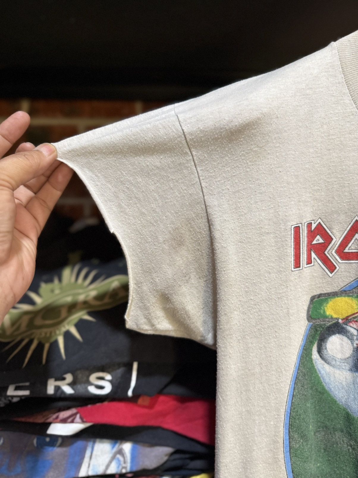 Band Tees Vintage 80s Iron Maiden Eddie Lives Tour Tank Top Tee Size US L / EU 52-54 / 3 - 8 Thumbnail