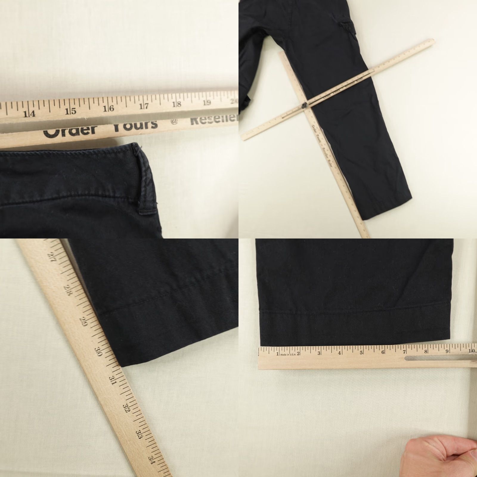 Polo Ralph Lauren VINTAGE Polo Ralph Lauren Cargo Pants Men 34x33 Black Cotton Workwear Y2K Size US XS / EU 42 / 0 - 8 Thumbnail