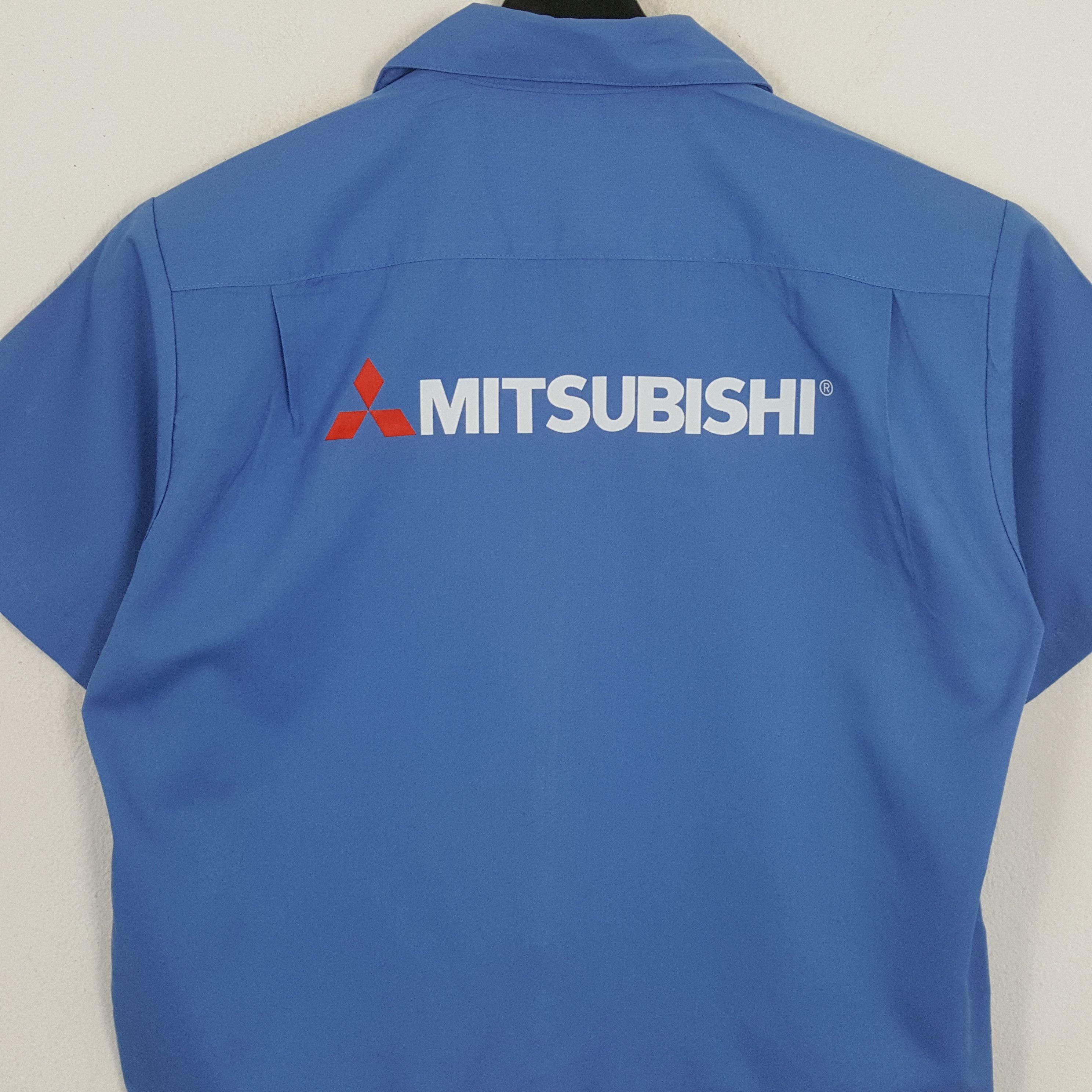Vintage MITSUBISHI Japanese Motorsports Custom Art Workers Shirt Size US M / EU 48-50 / 2 - 2 Thumbnail