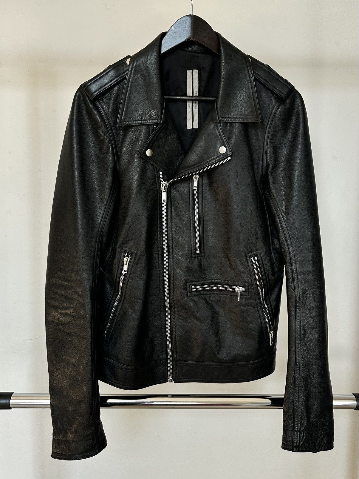 Rick Owens Biker Leather Jacket