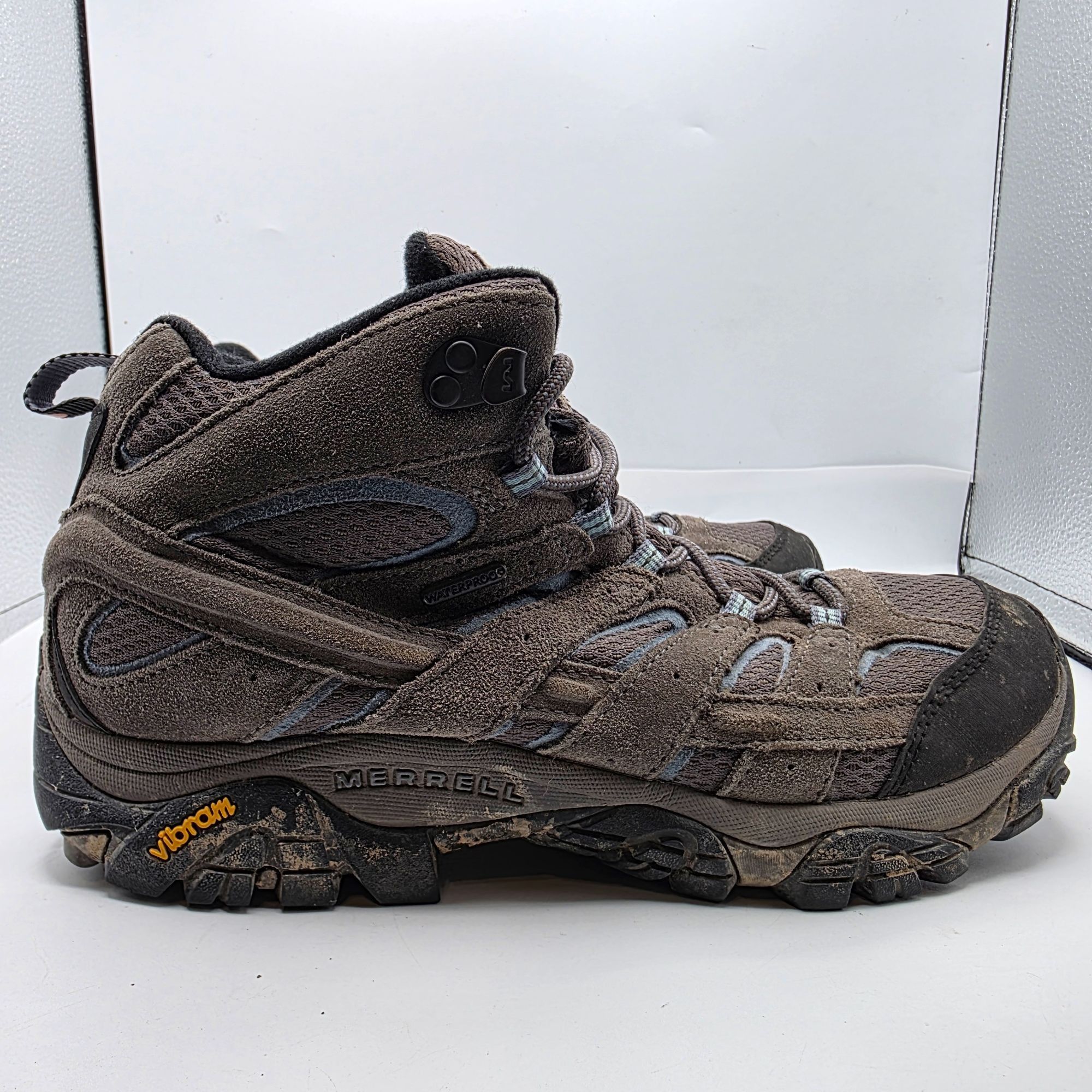 Merrell Merrell Moab 2 Mid Womens Size 11 Gray Hiking Shoes Camping Size US 11 / IT 41 - 12 Thumbnail