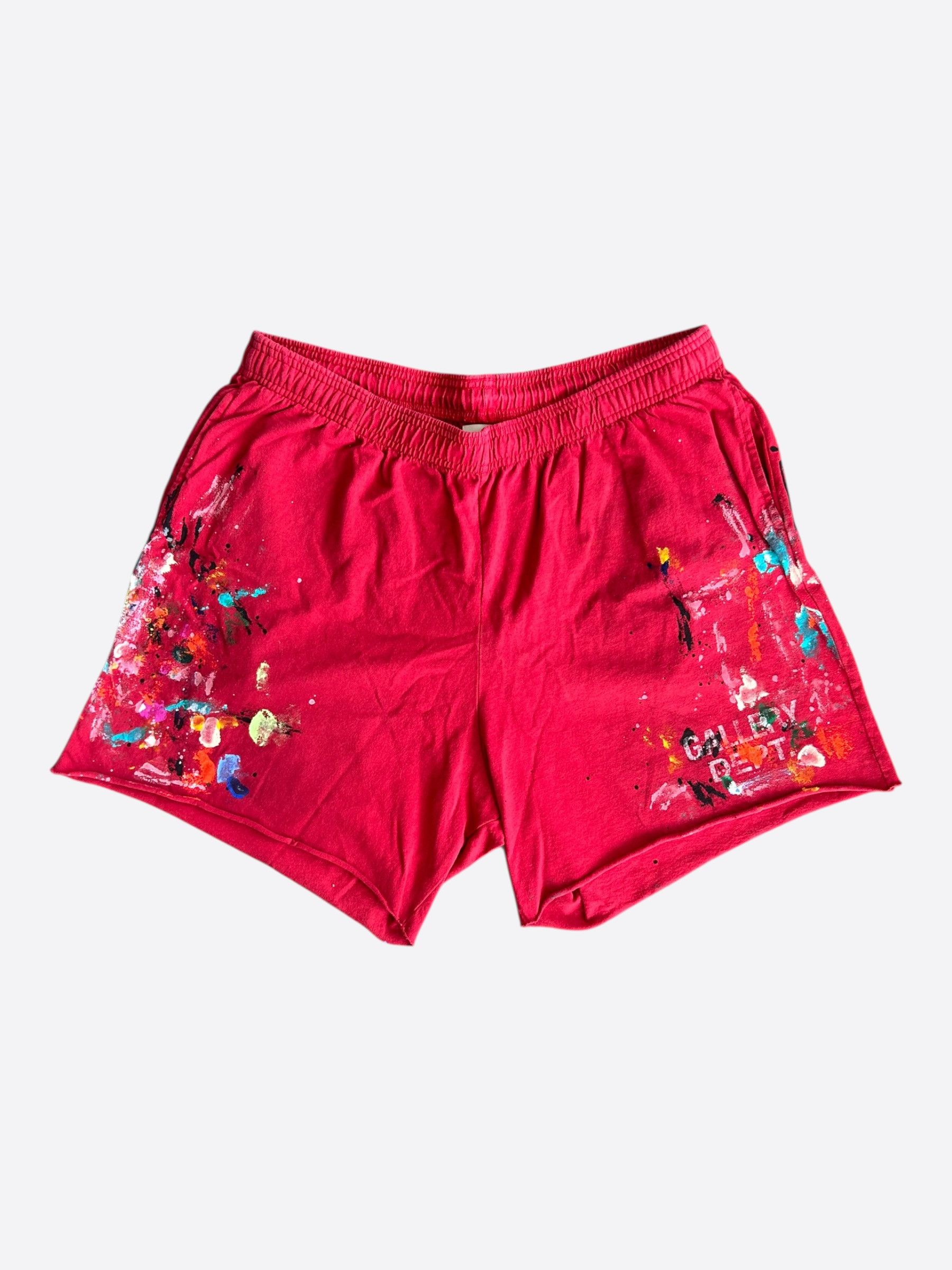 Gallery Dept. Gallery Dept Red Paint Splatter Logo Insomnia Shorts Size US 32 / EU 48 - 1 Thumbnail