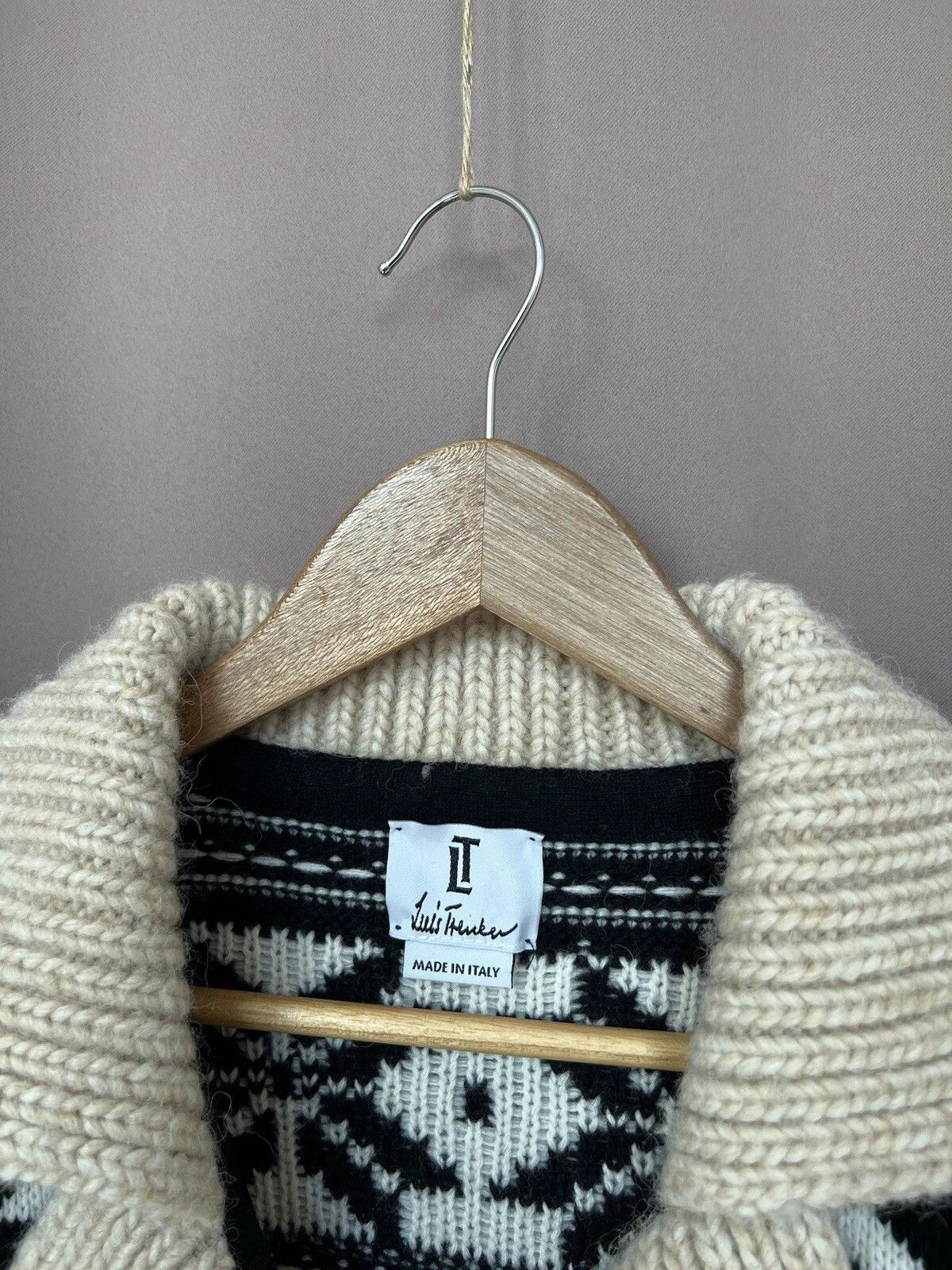 Other Luis Trenker Knit Snow Print Wool Cardigan Womens Size M Size M / US 6-8 / IT 42-44 - 12 Thumbnail